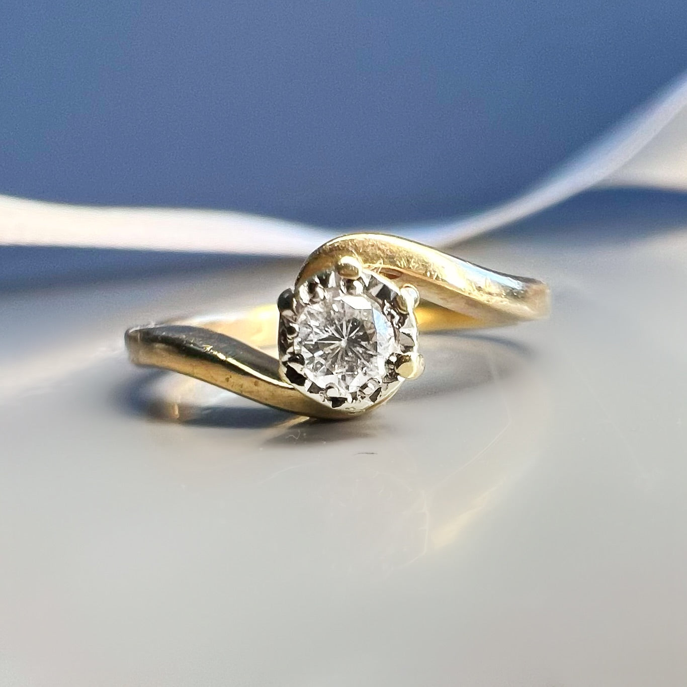 Vintage Diamond Tourbillon Ring