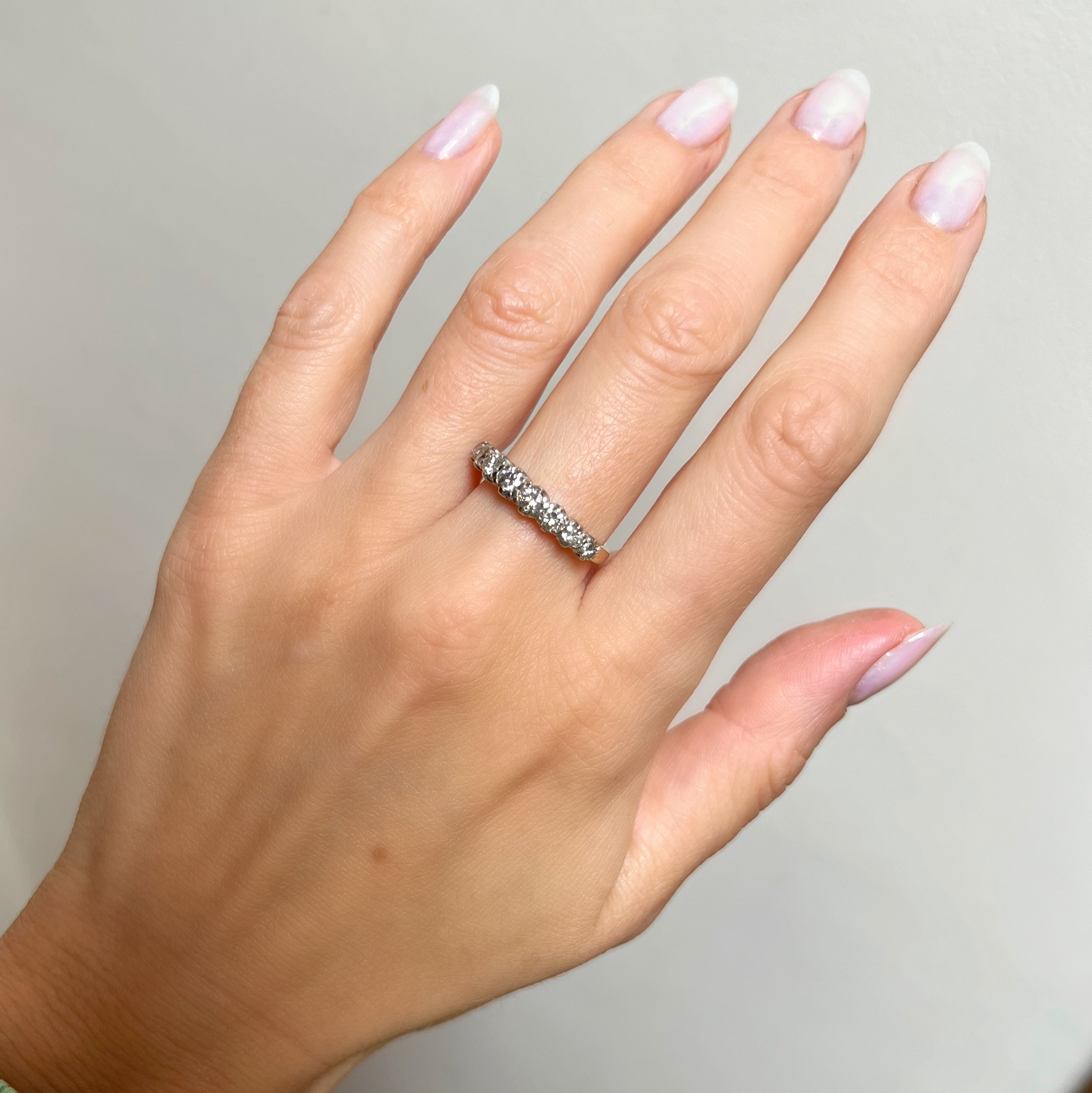 Vintage 7 Stone Diamond Ring