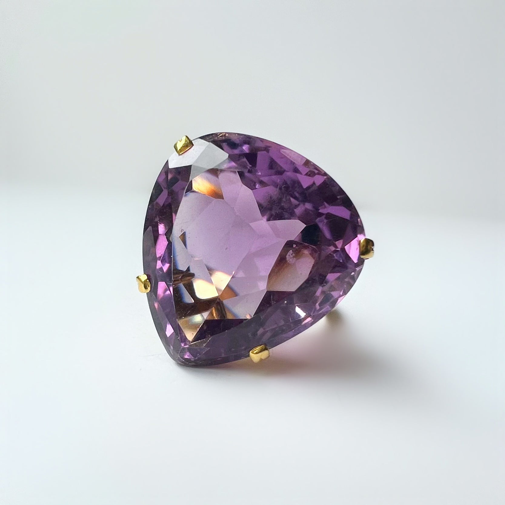 Large Vintage Amethyst Dress Ring
