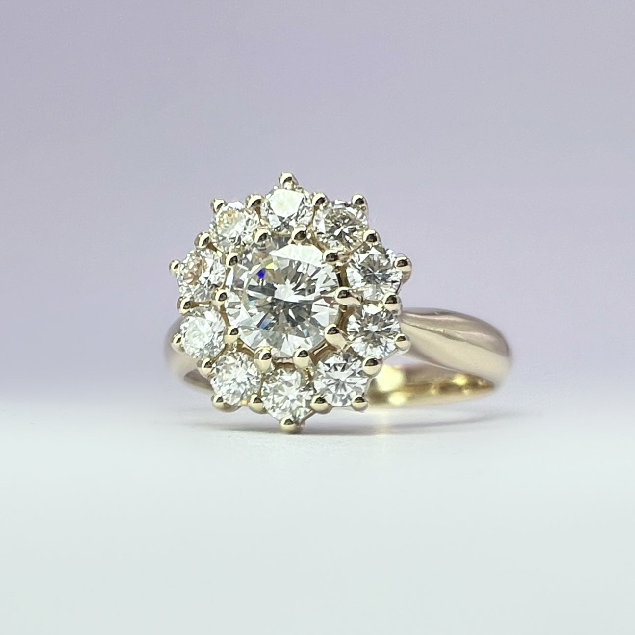 0.80ct Diamond Cluster Ring