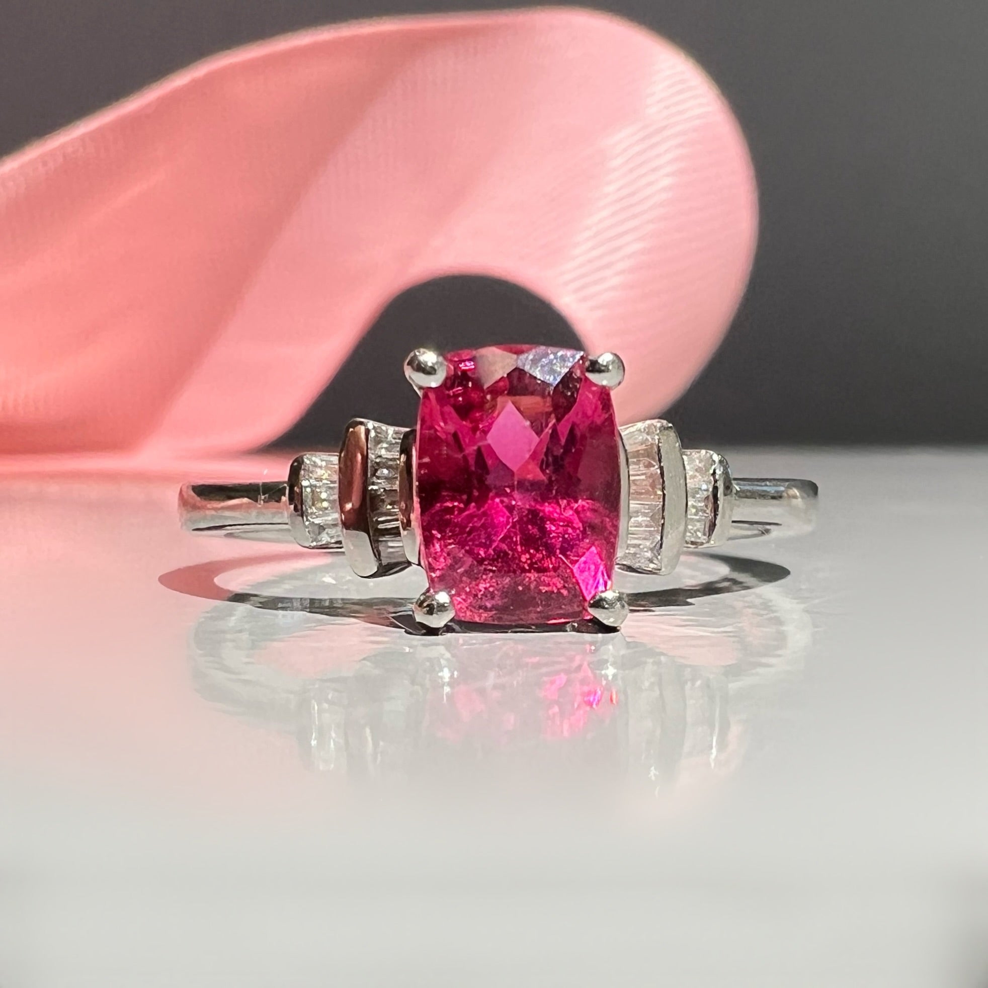 Rubelite and Diamond Dress Ring