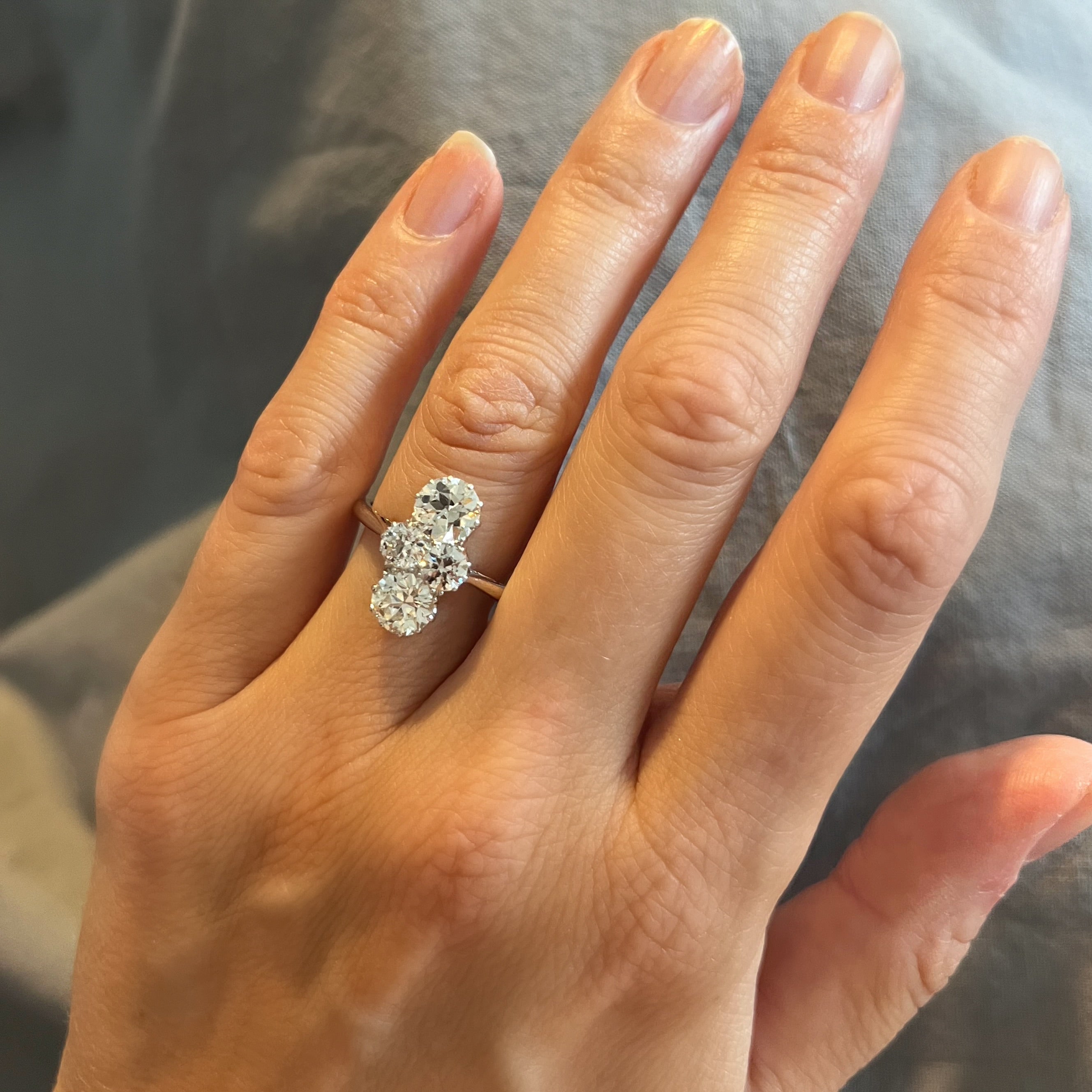 Antique 4 Stone, 2.70ct Diamond Ring