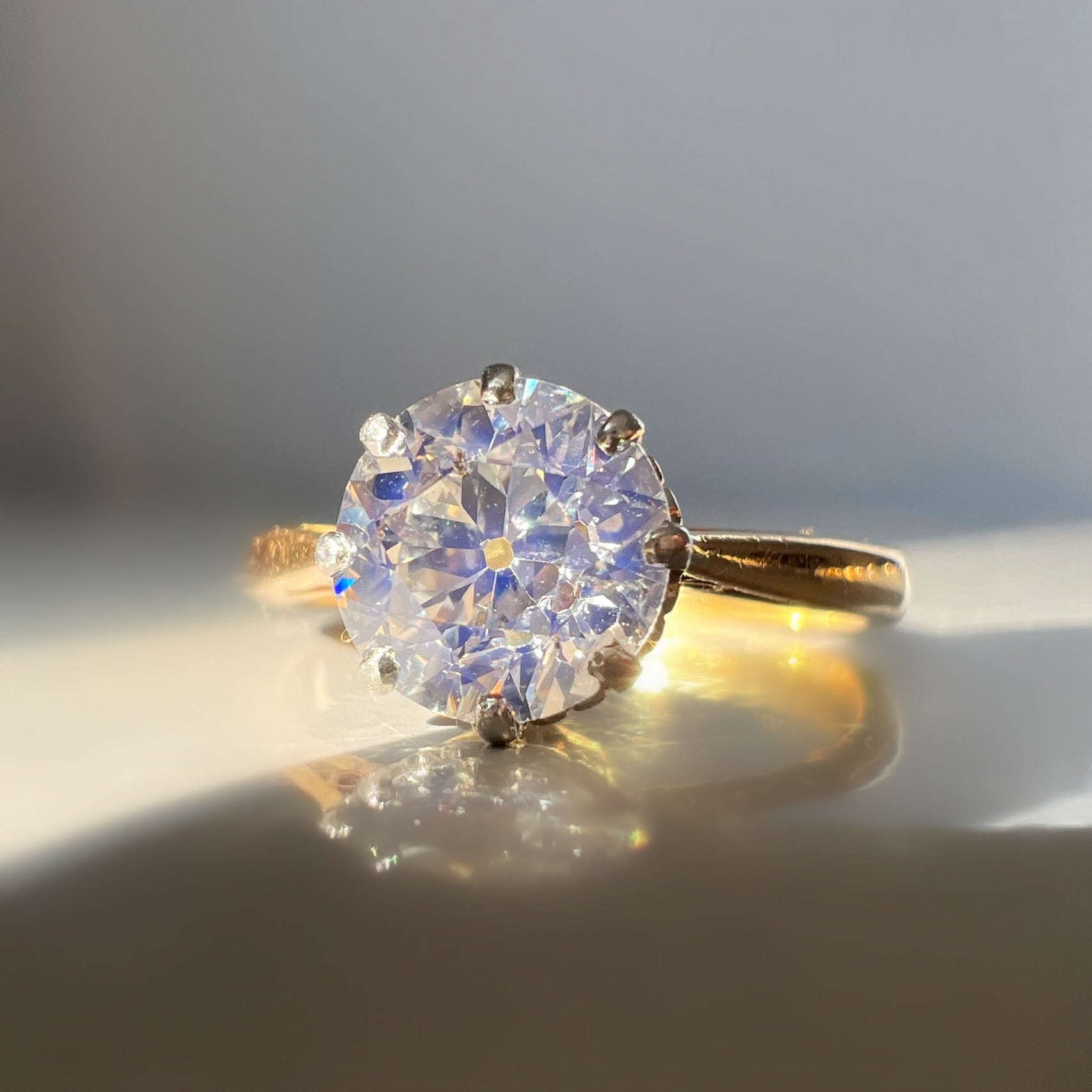 1.40ct Old Cut Diamond Solitaire Ring