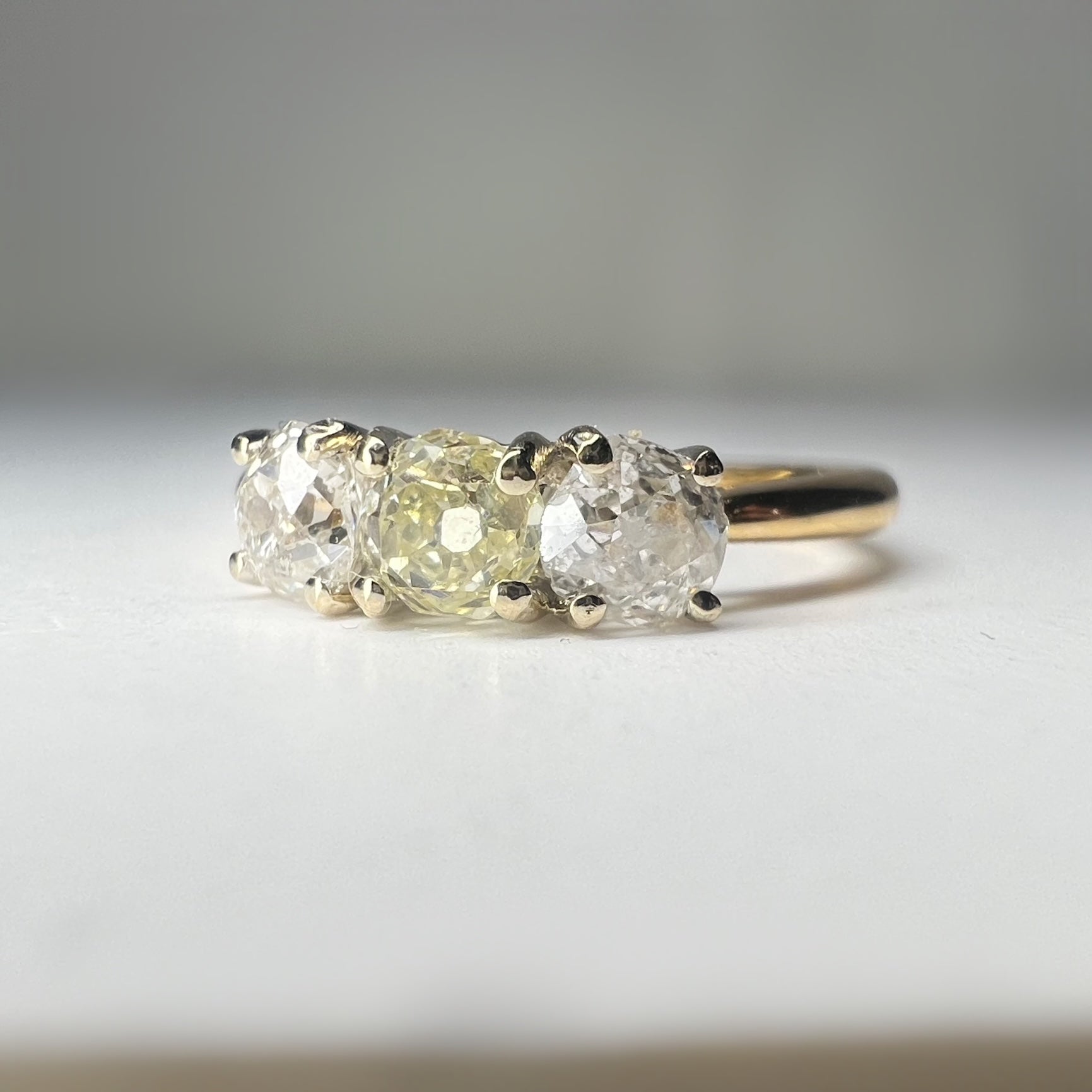 0.90ct 3 Stone Diamond Trilogy Ring