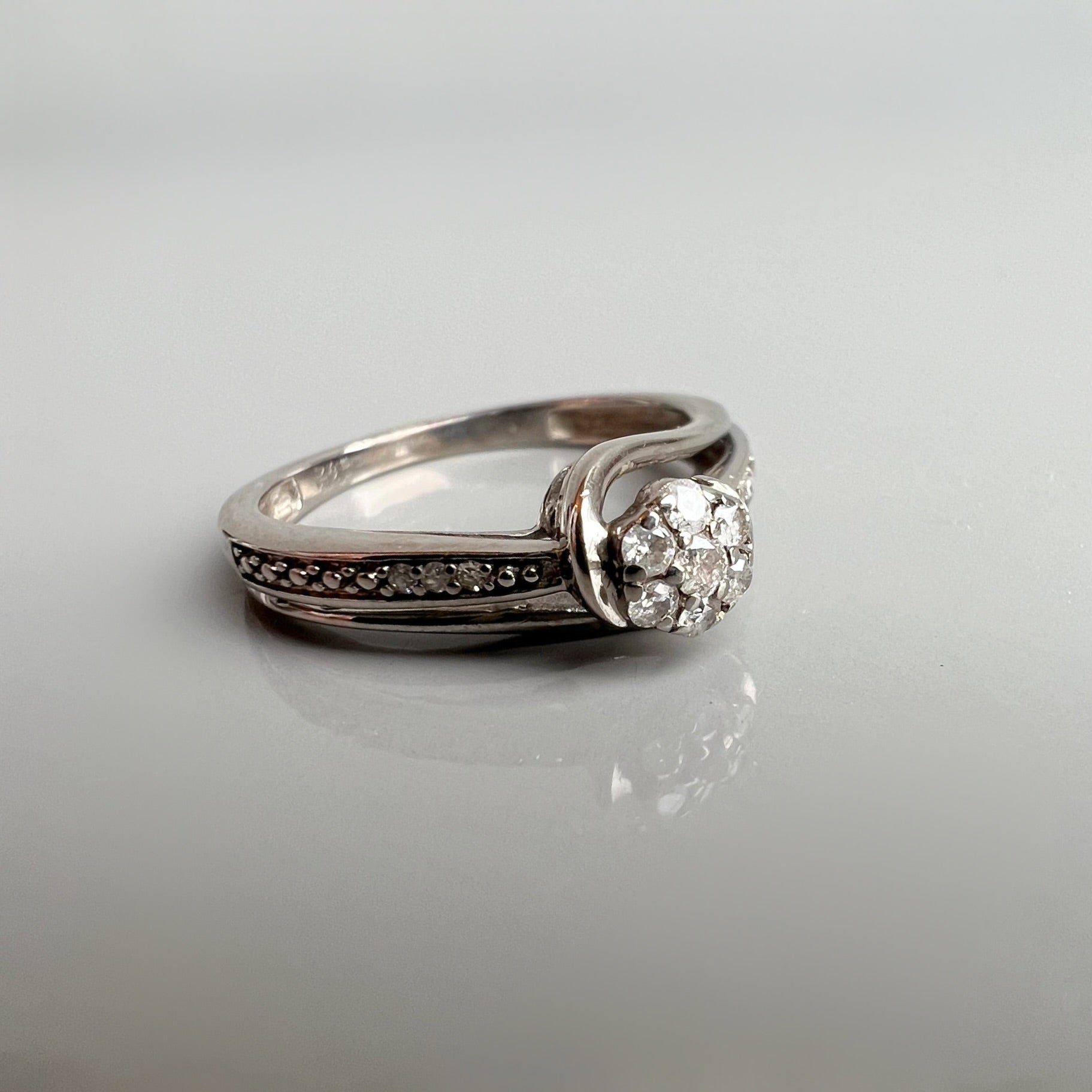 Vintage Small Diamond Cluster Ring