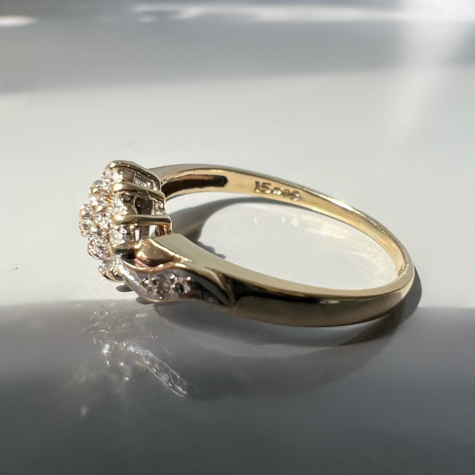 Vintage 0.25ct Diamond Cluster