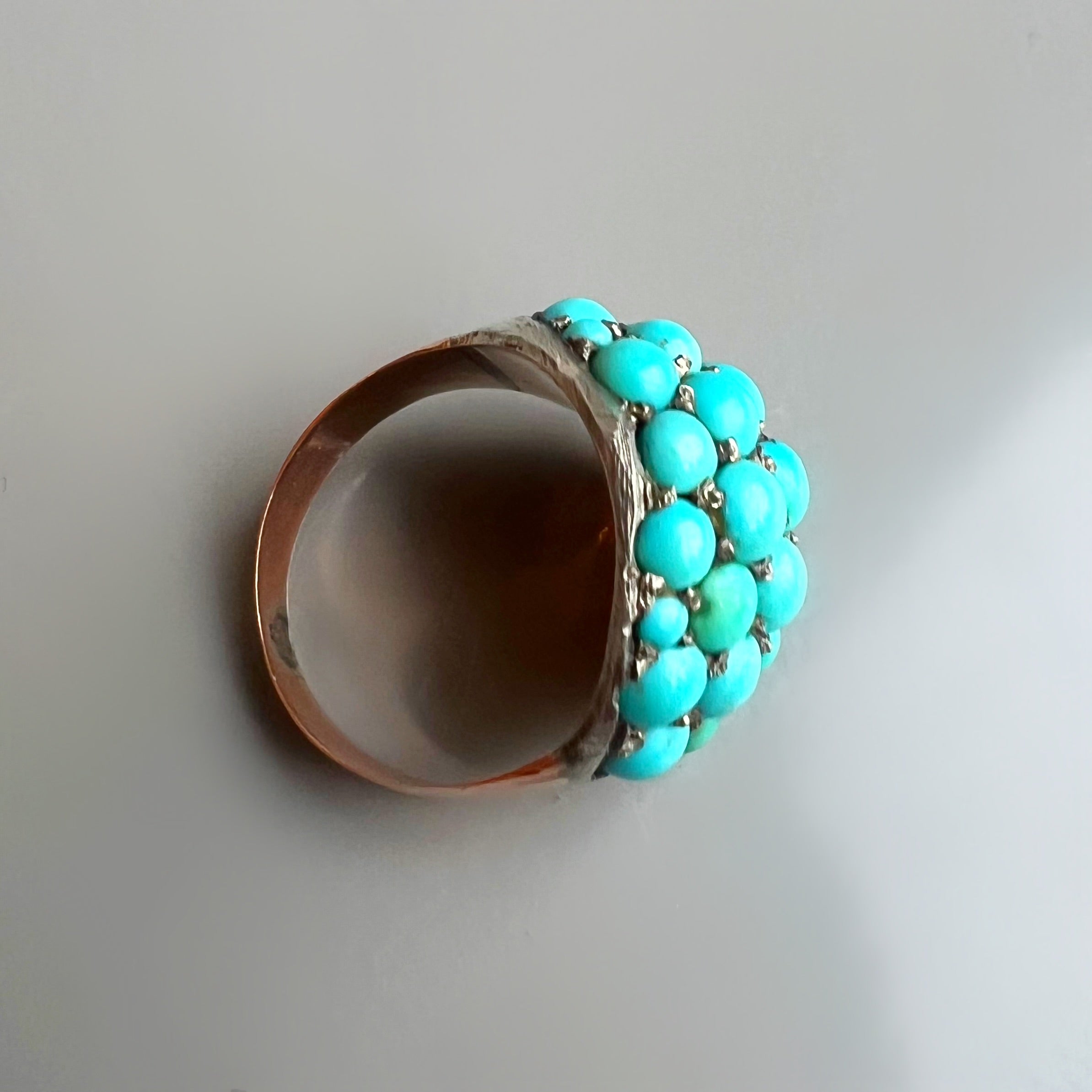 Antique Turquoise Bombe Ring