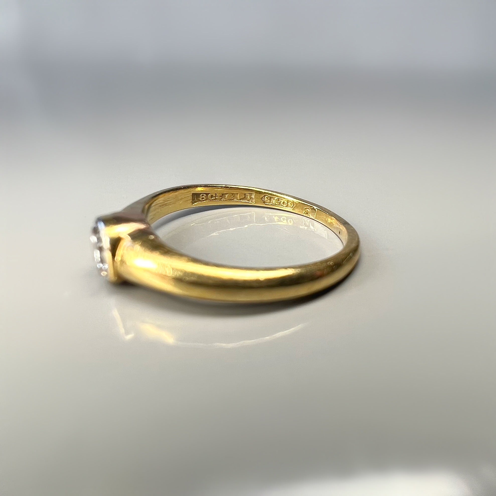 Antique 0.30ct Old Cut Diamond Band