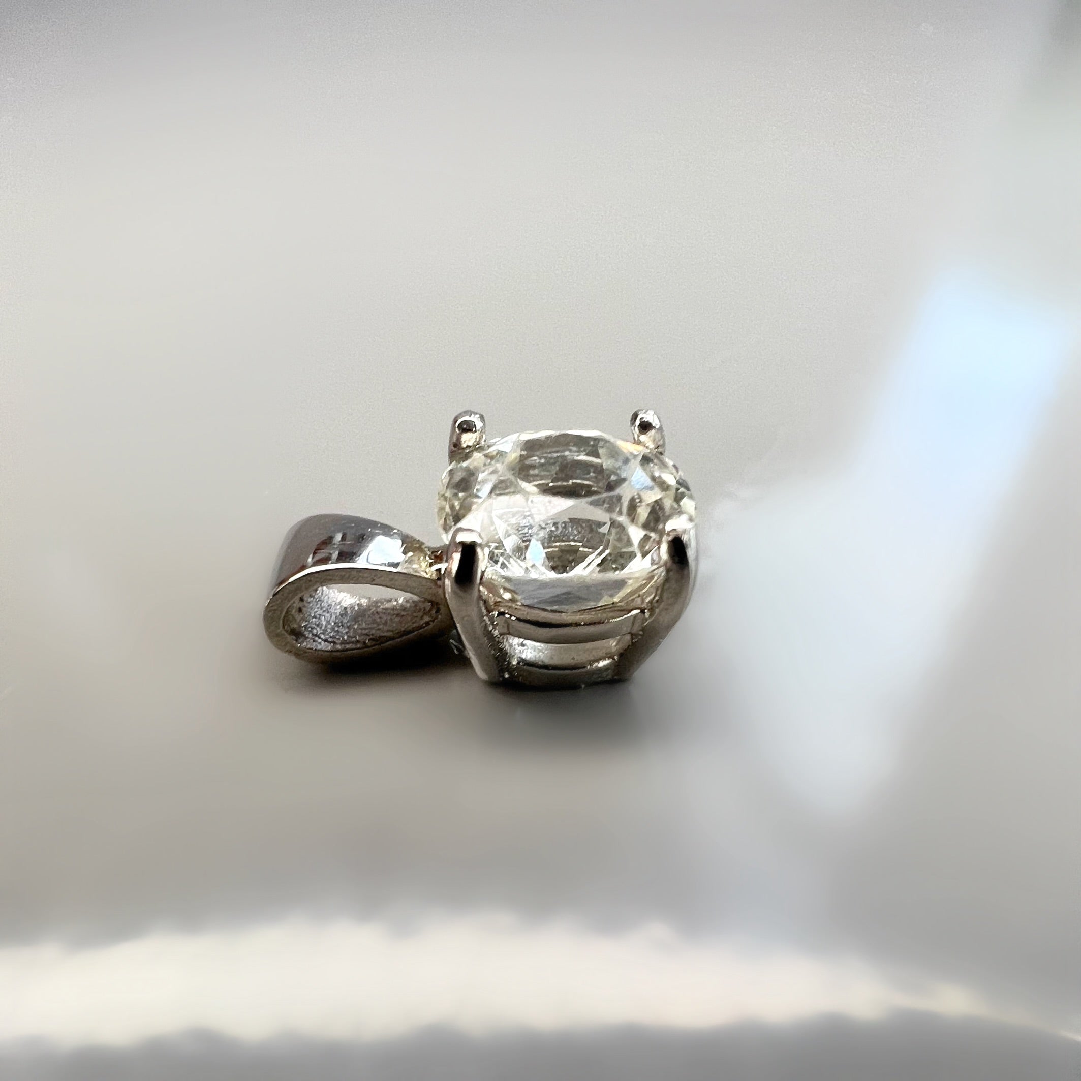 White Sapphire Pendant