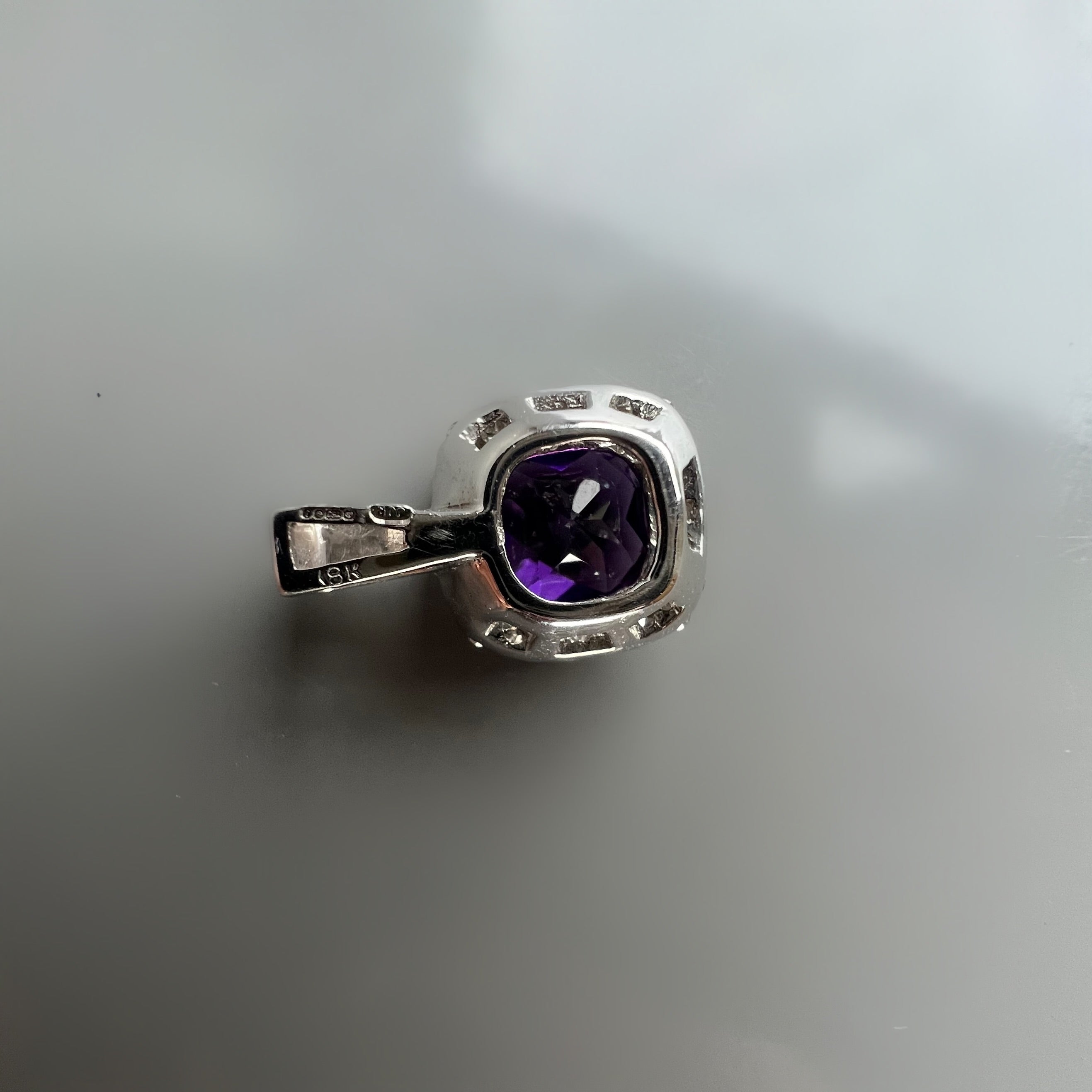 Amethyst and Diamond Pendant