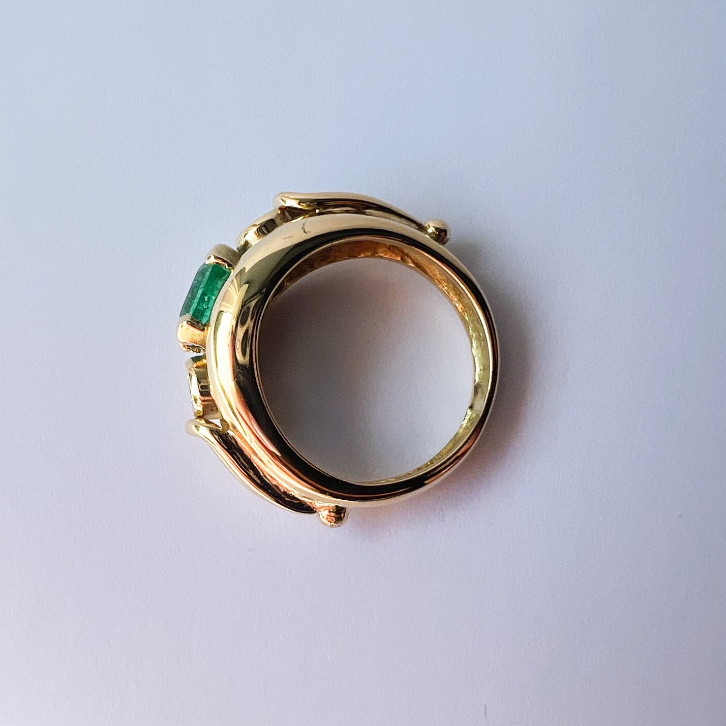 Vintage Emerald and Diamond Ring