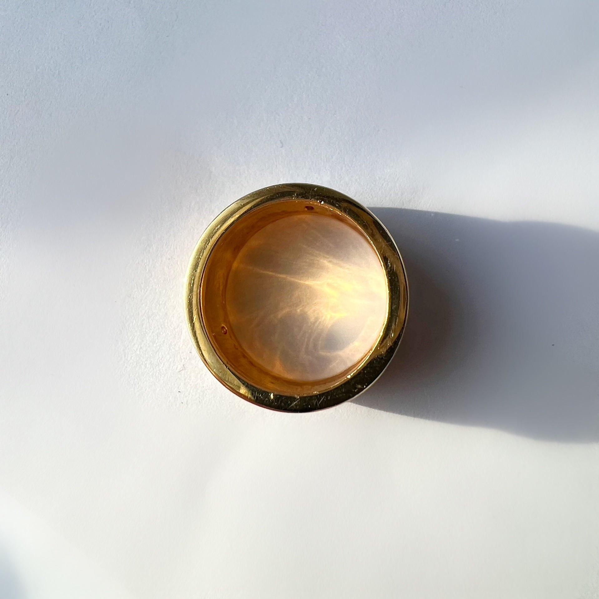 Enamel and 18ct Gold Band