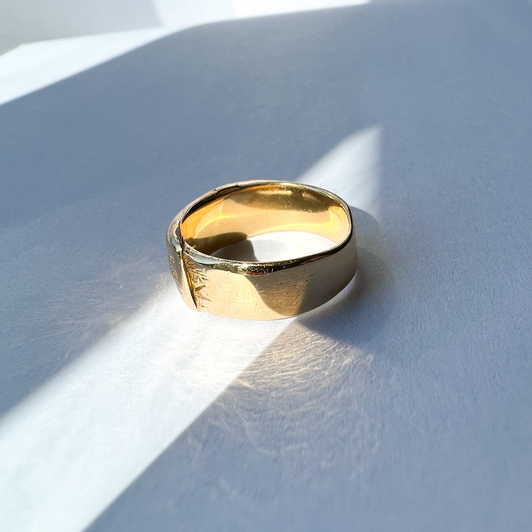 Antique 18ct Gold Buckle Ring with Diamond Star, 1875