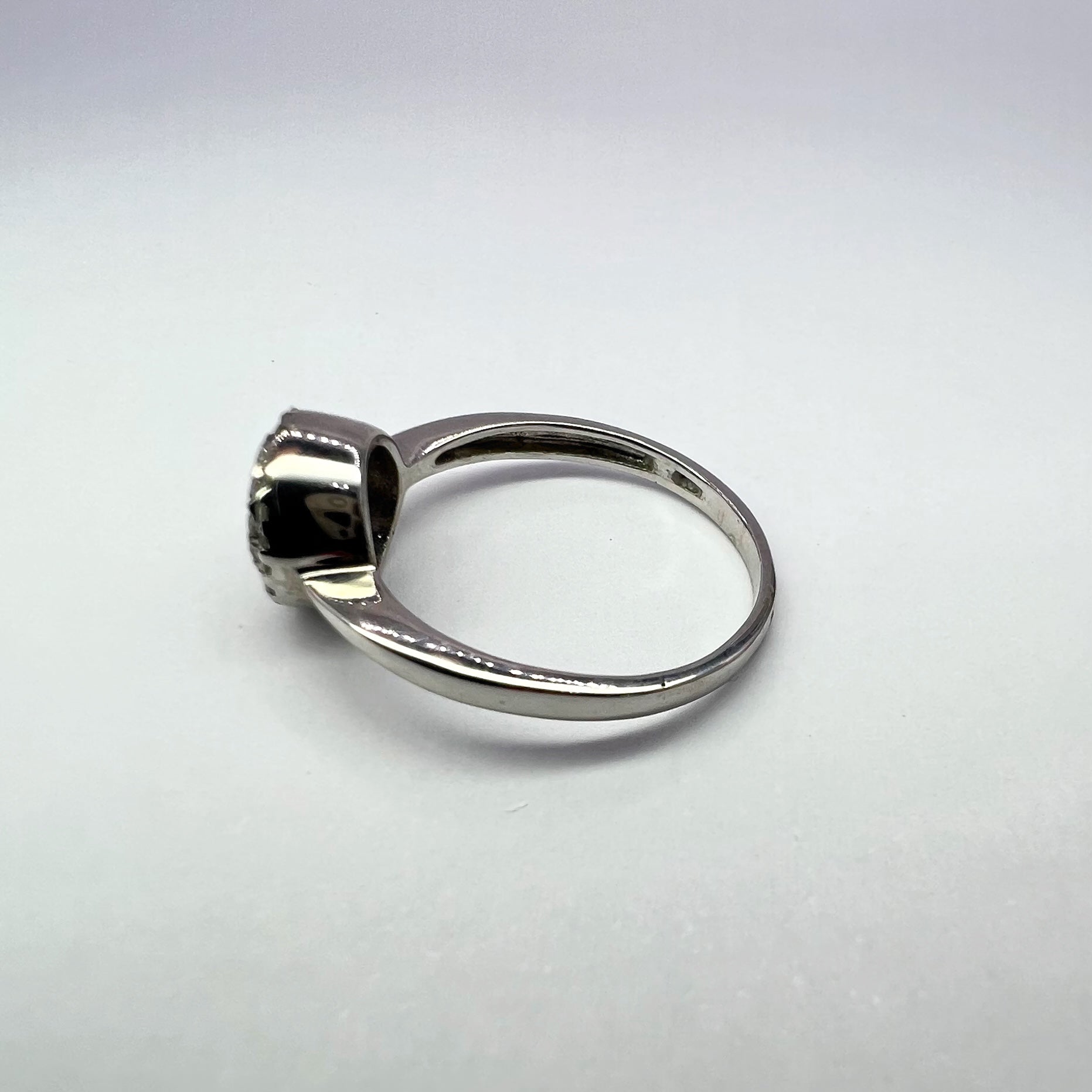 Amethyst and Diamond Target Ring