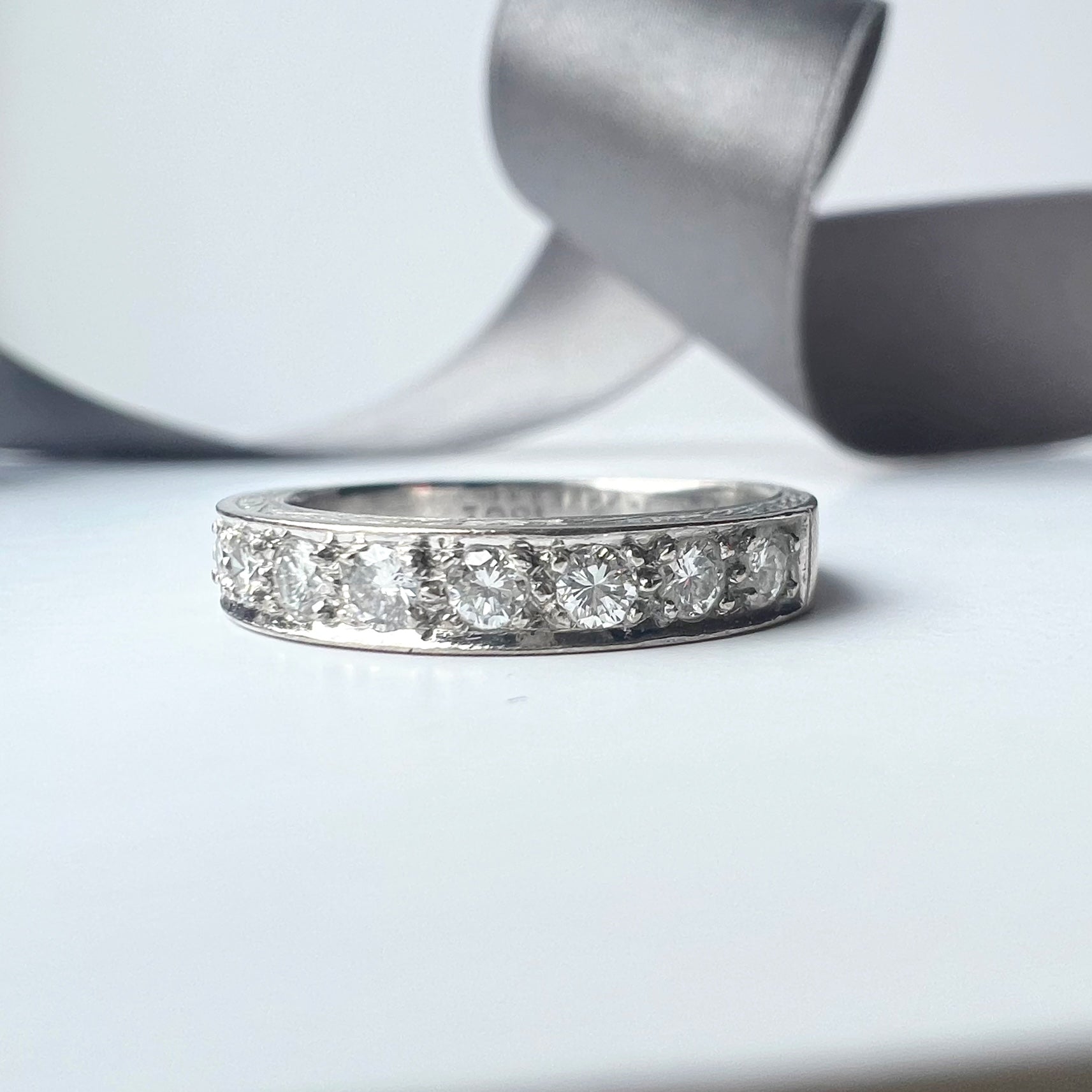 0.45ct Vintage Diamond Eternity Ring