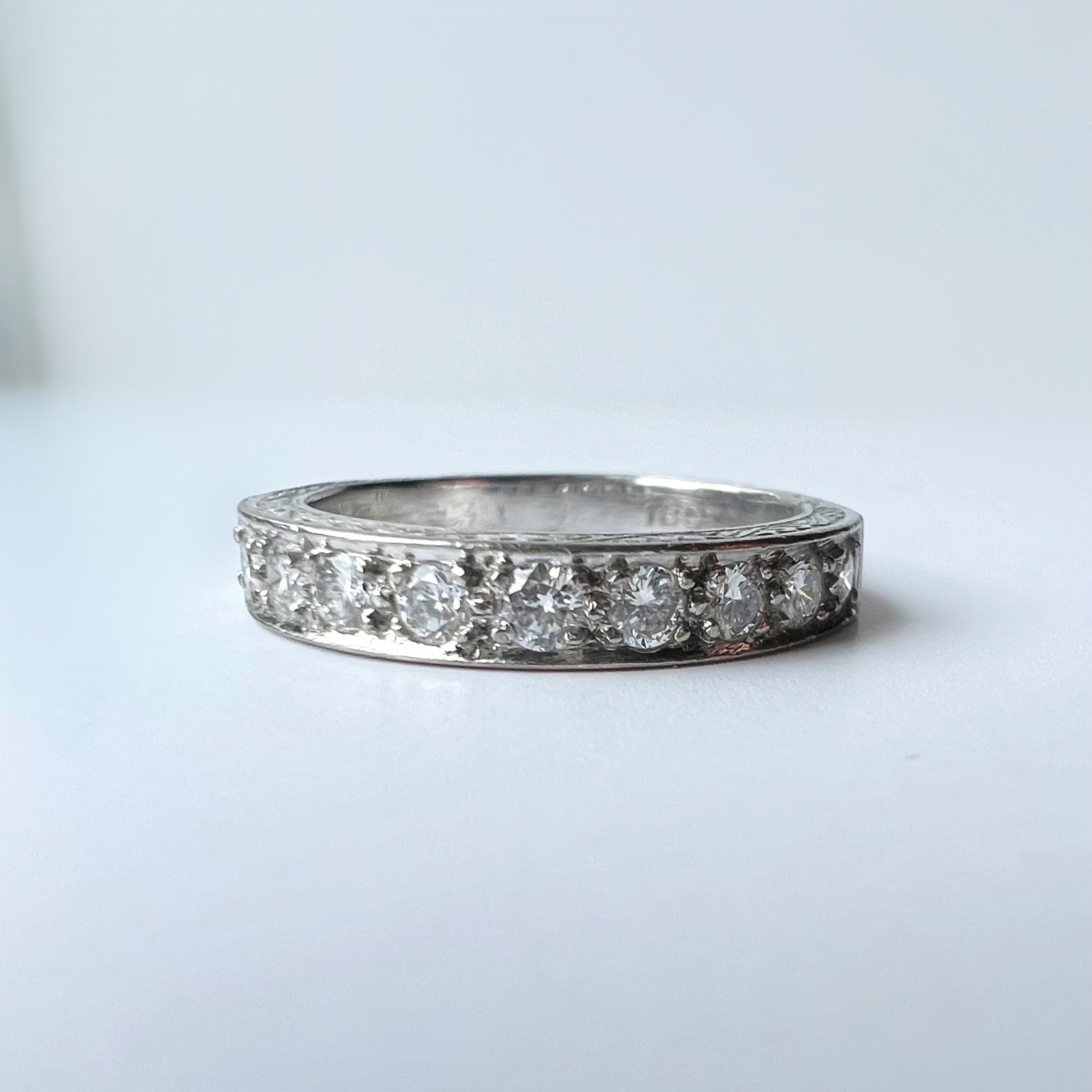 0.45ct Vintage Diamond Eternity Ring