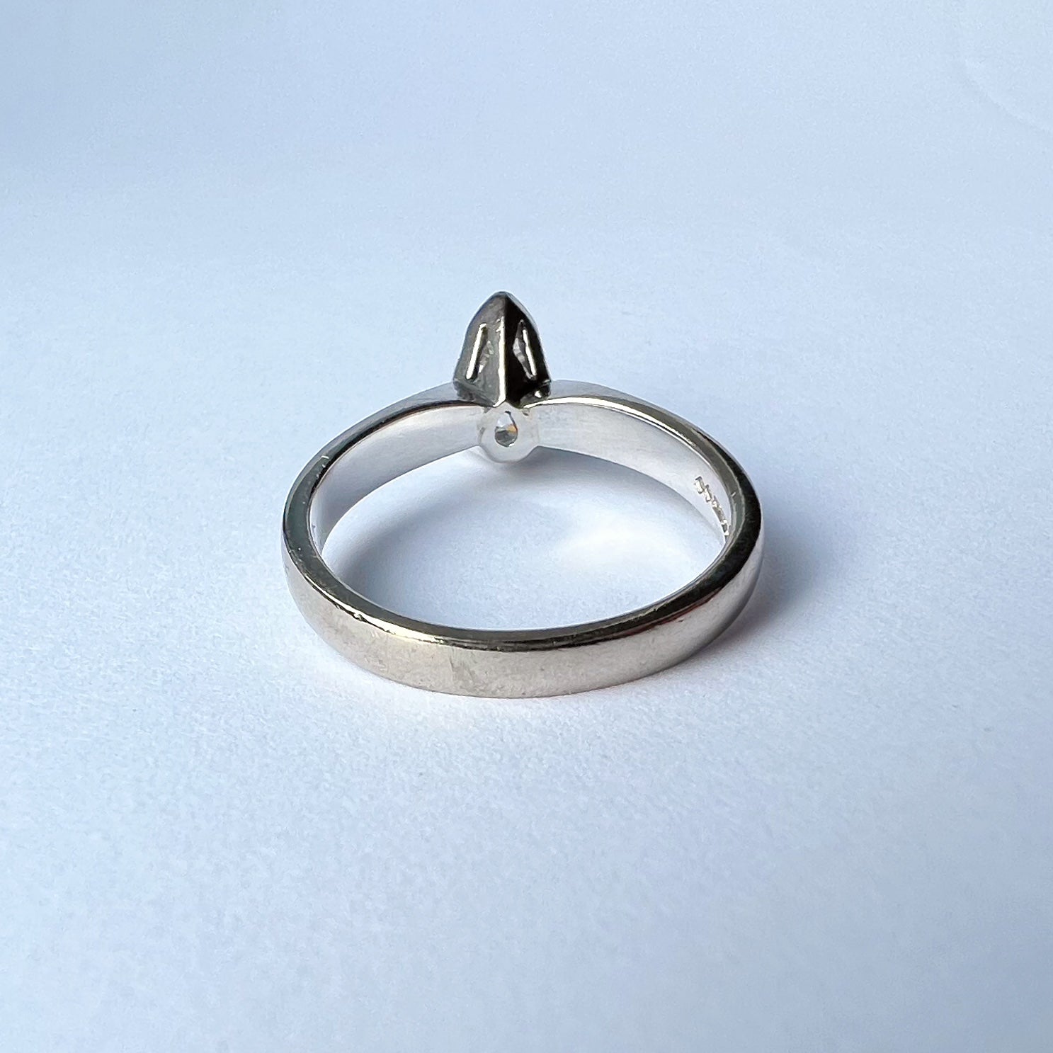 0.80ct Pear Shaped Diamond Solitaire Ring