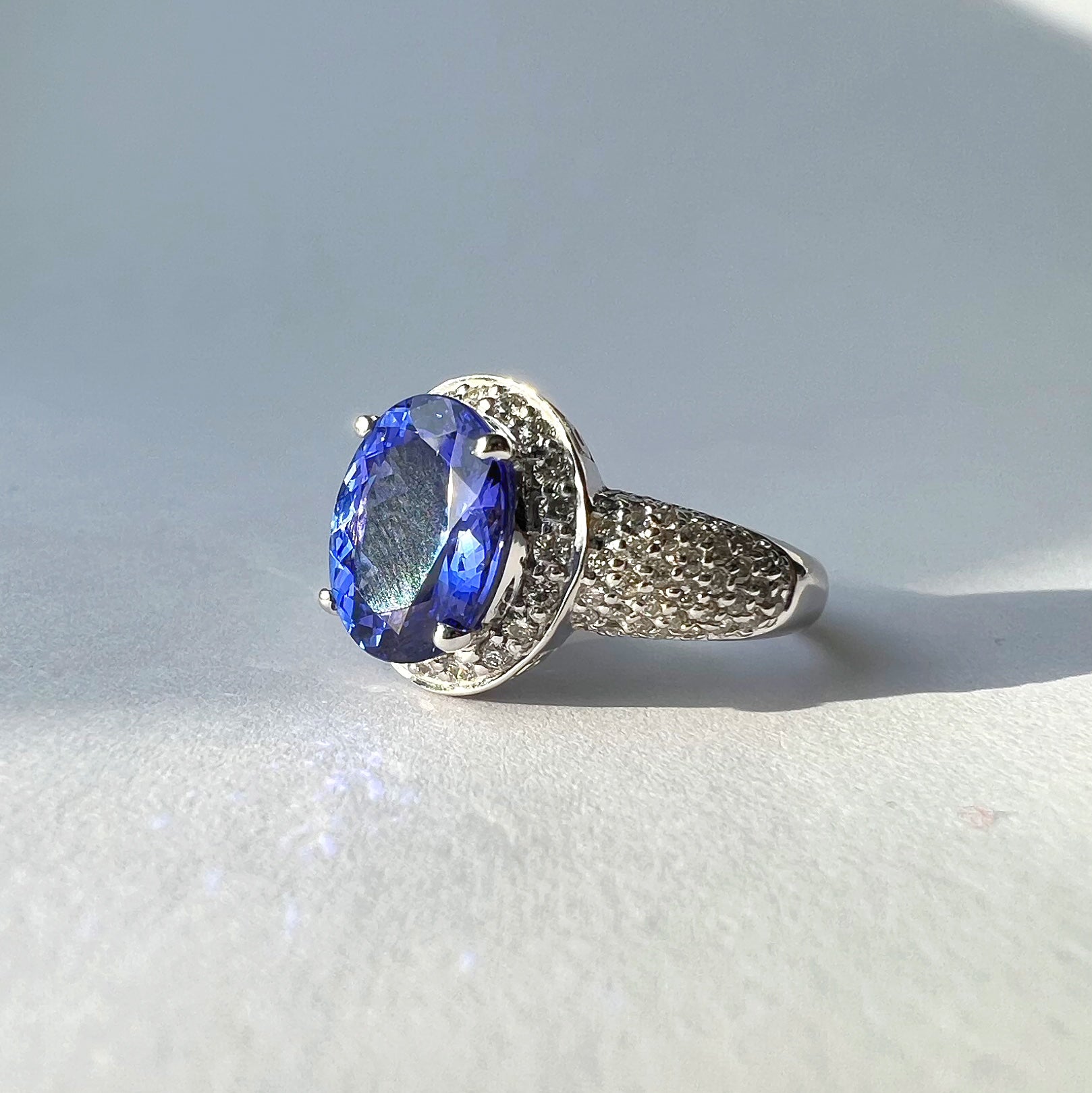 3.00ct Tanzanite and Diamond Dress Ring