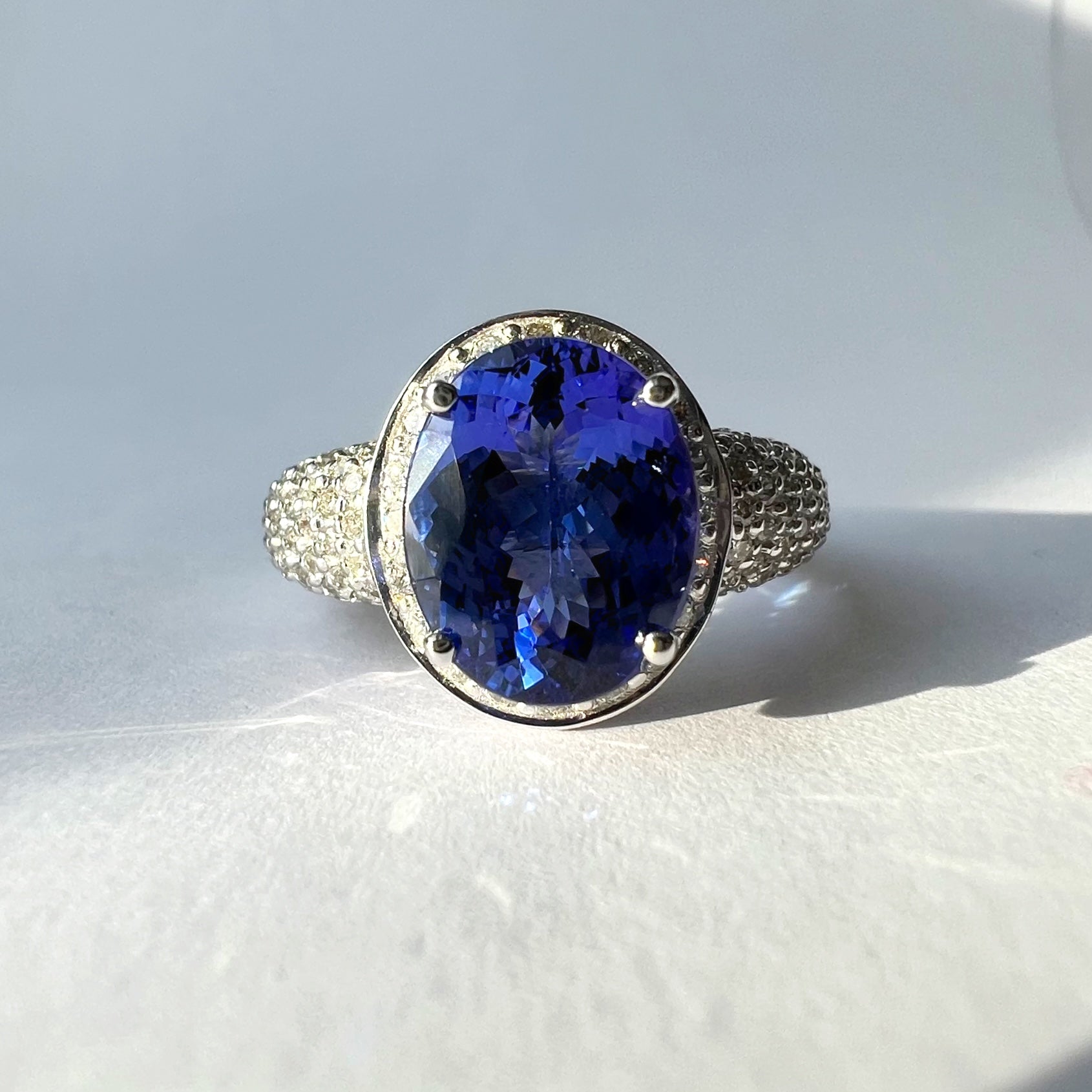 3.00ct Tanzanite and Diamond Dress Ring