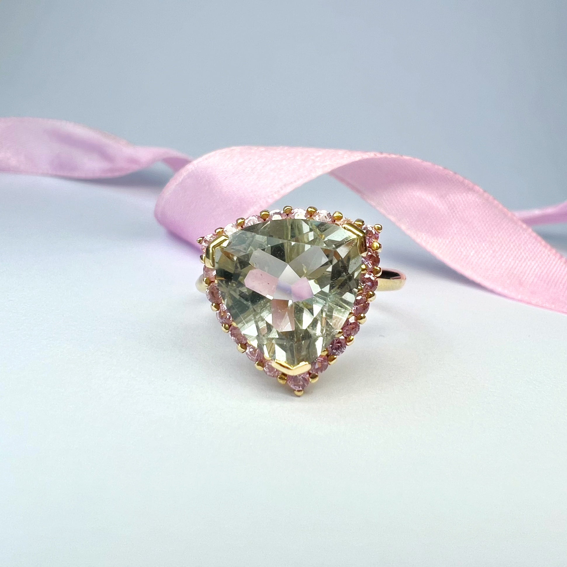 Green Amethyst Dress Ring