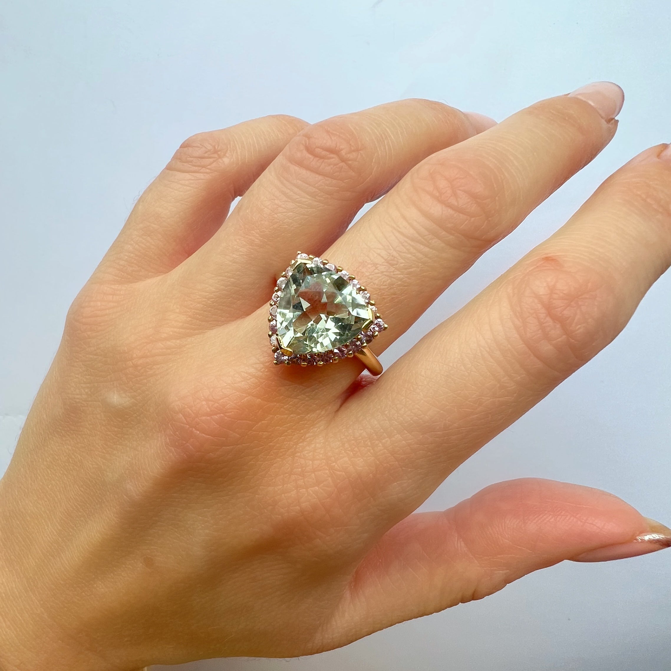 Green Amethyst Dress Ring