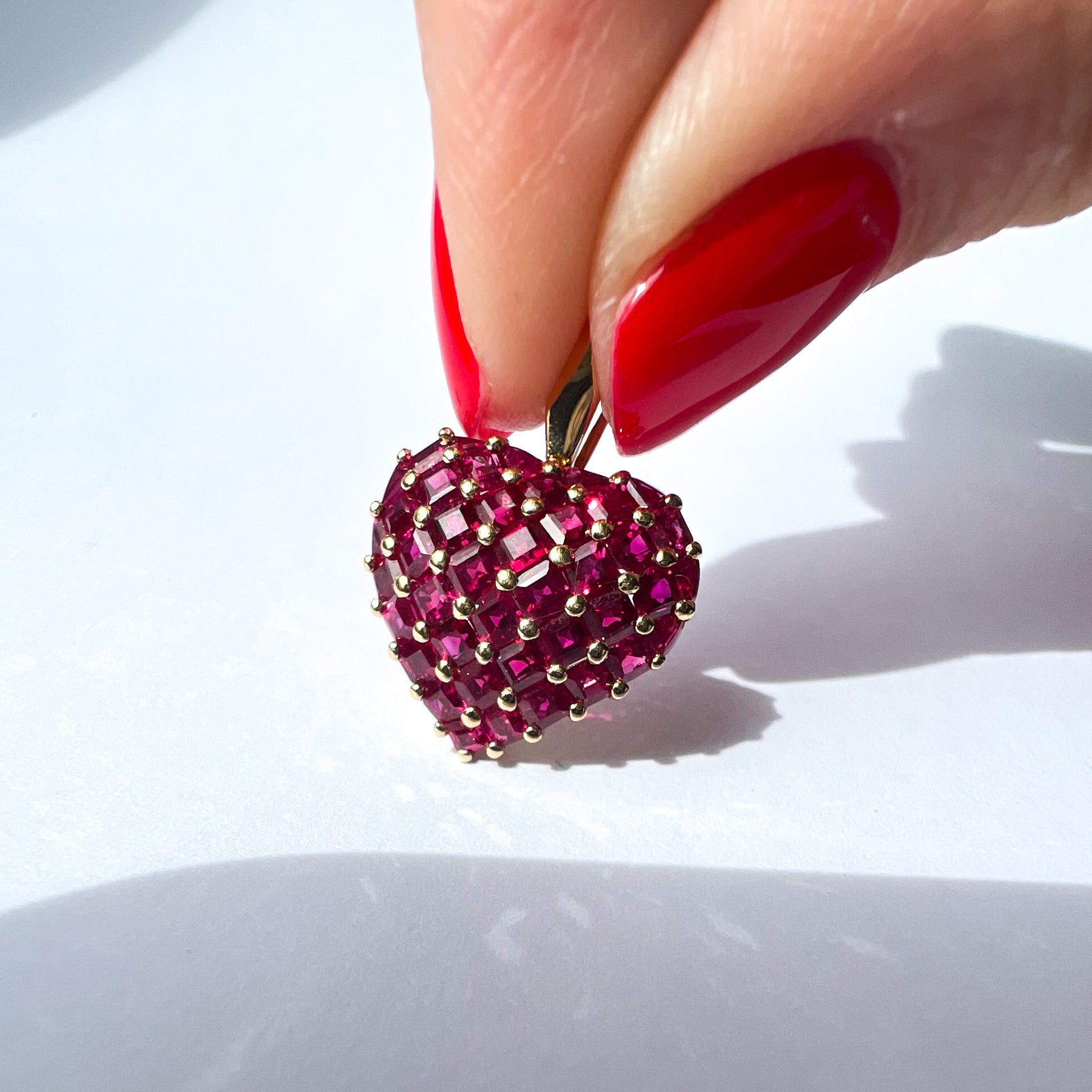 Ruby Heart Pendant