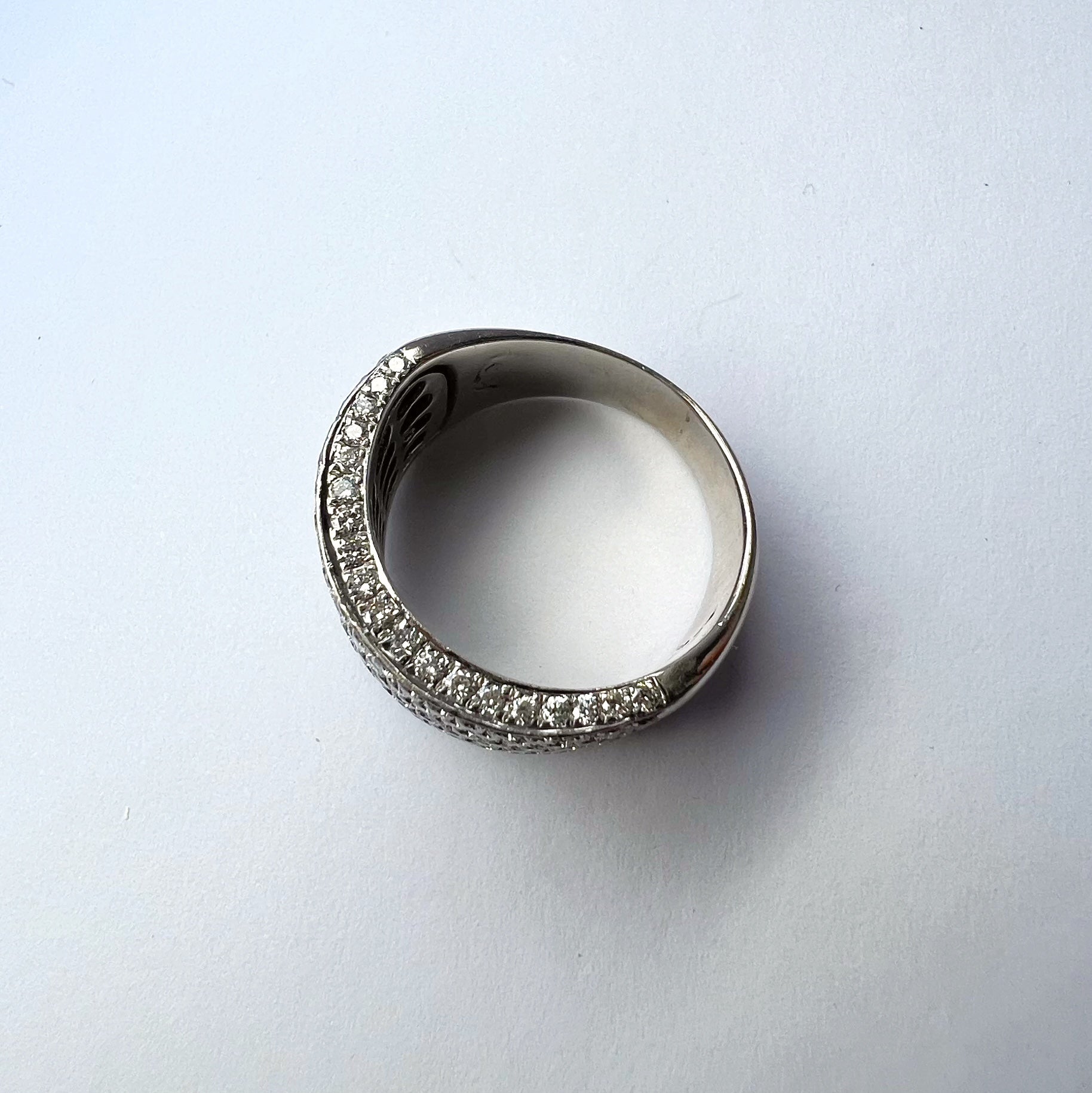 3.50ct Large Pave Diamond Ring