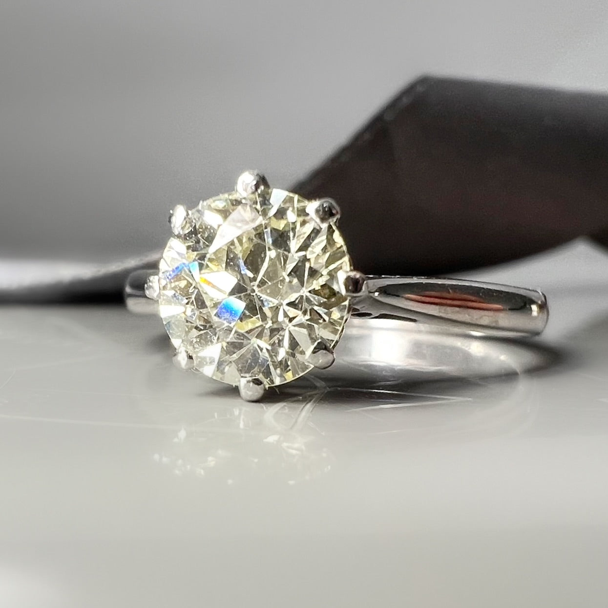 1.28ct Old Cut Diamond Solitaire Ring