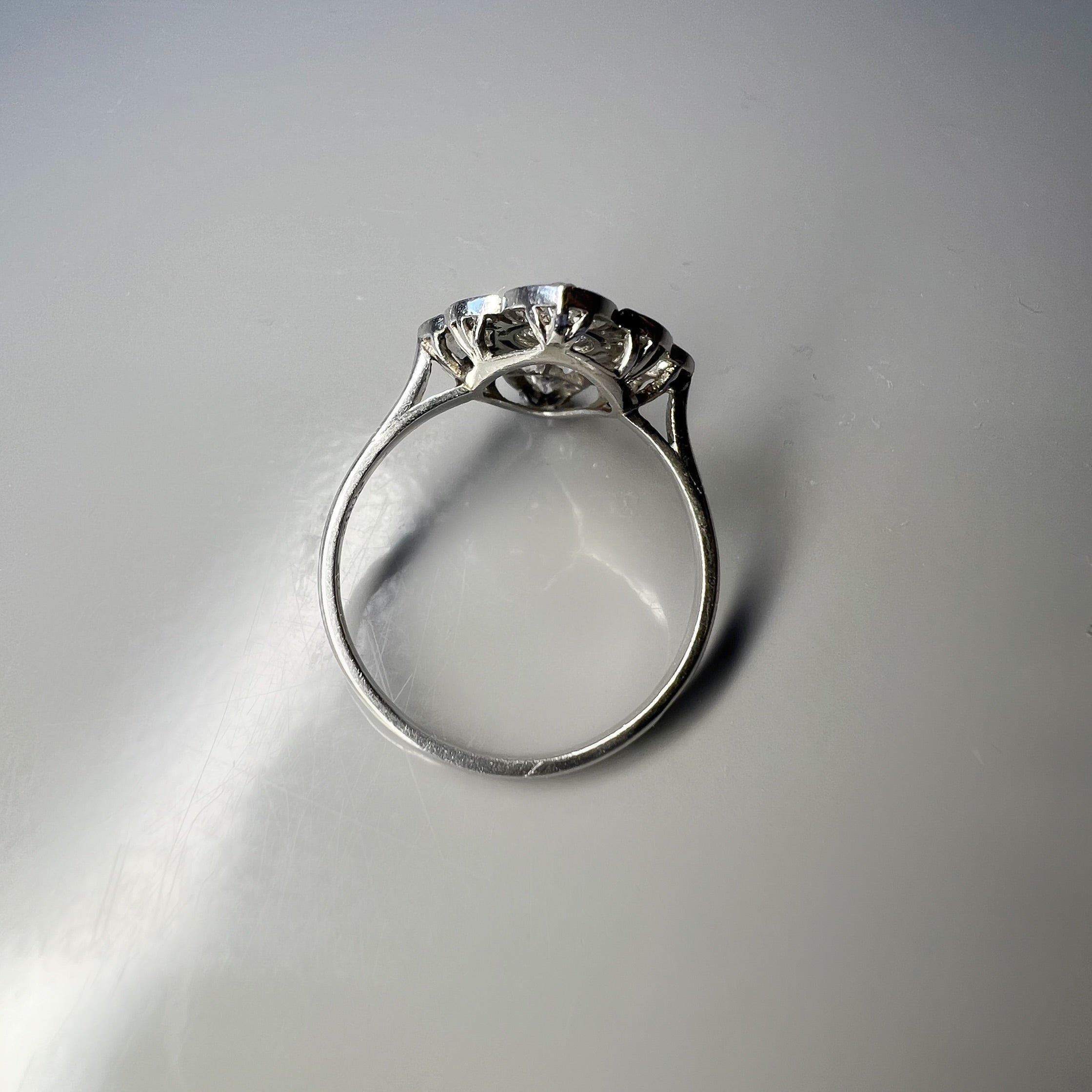 Antique Edwardian Diamond Floral Ring