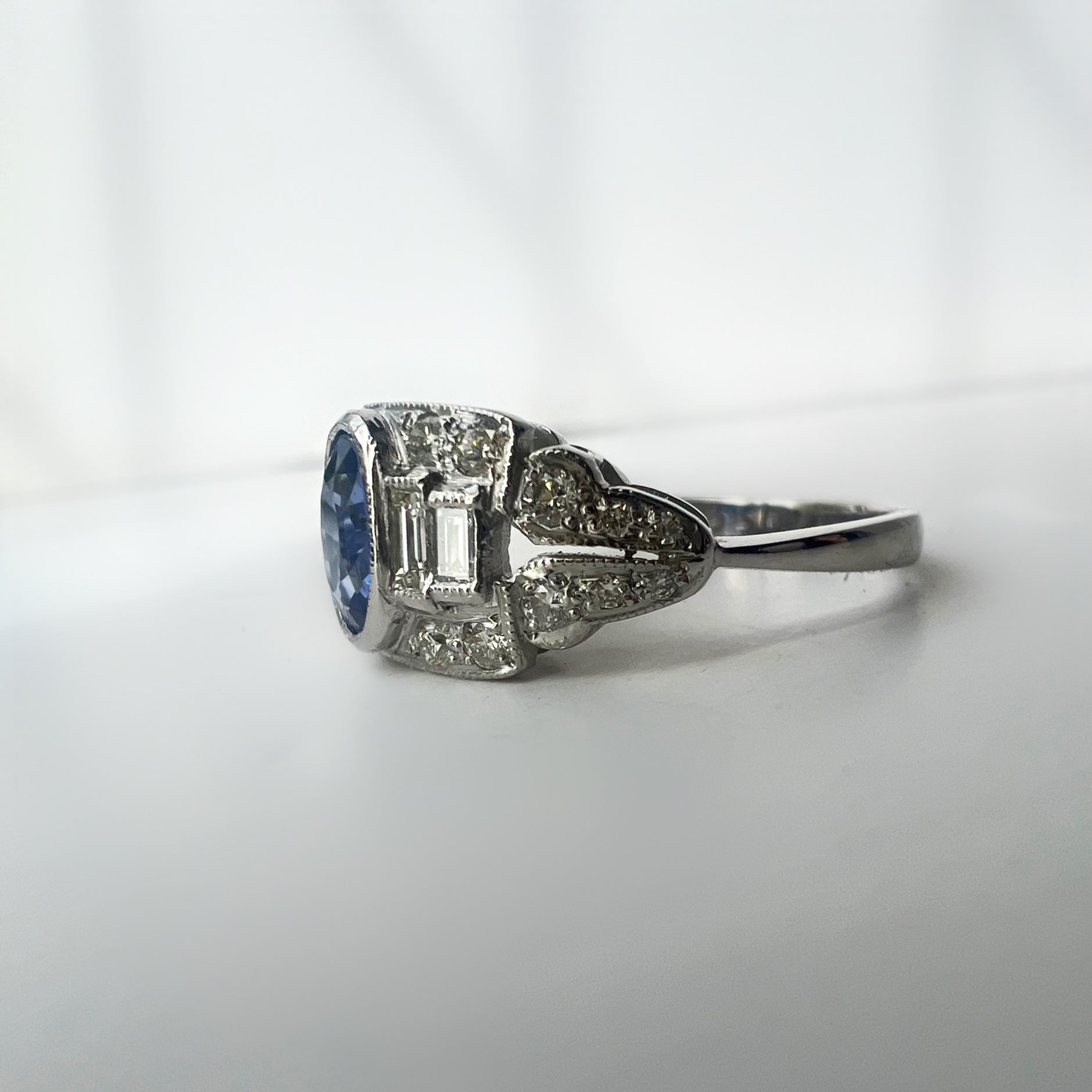 Vintage Sapphire and Diamond Dress Ring