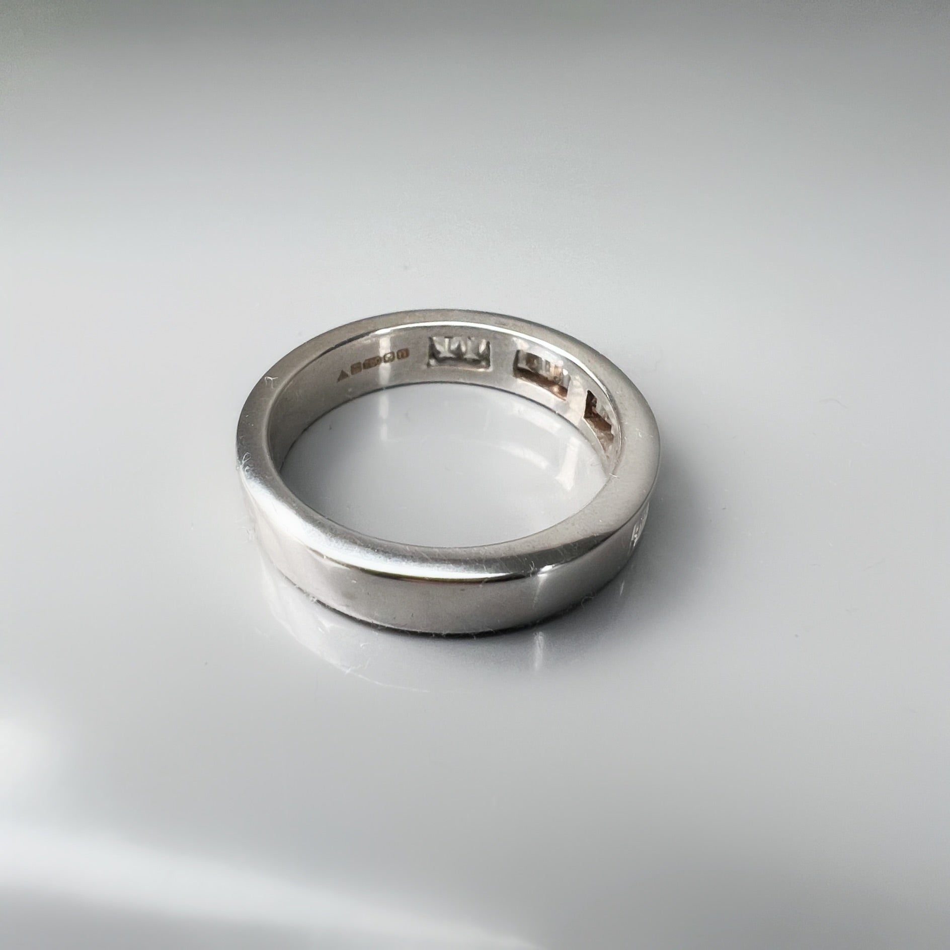 18ct White Gold 1.40ct Diamond Baguette Half Eternity Ring