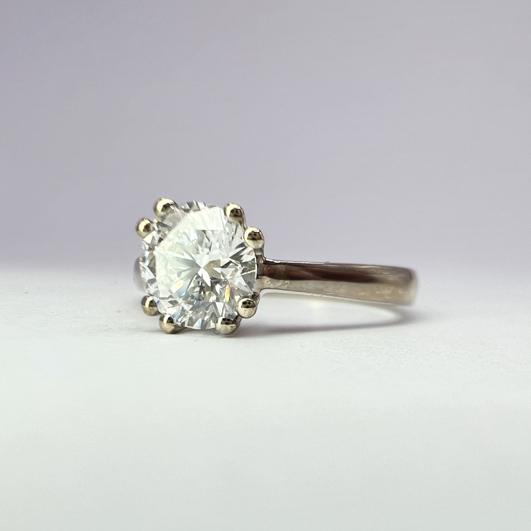 0.90ct Diamond Solitaire Ring in White Gold