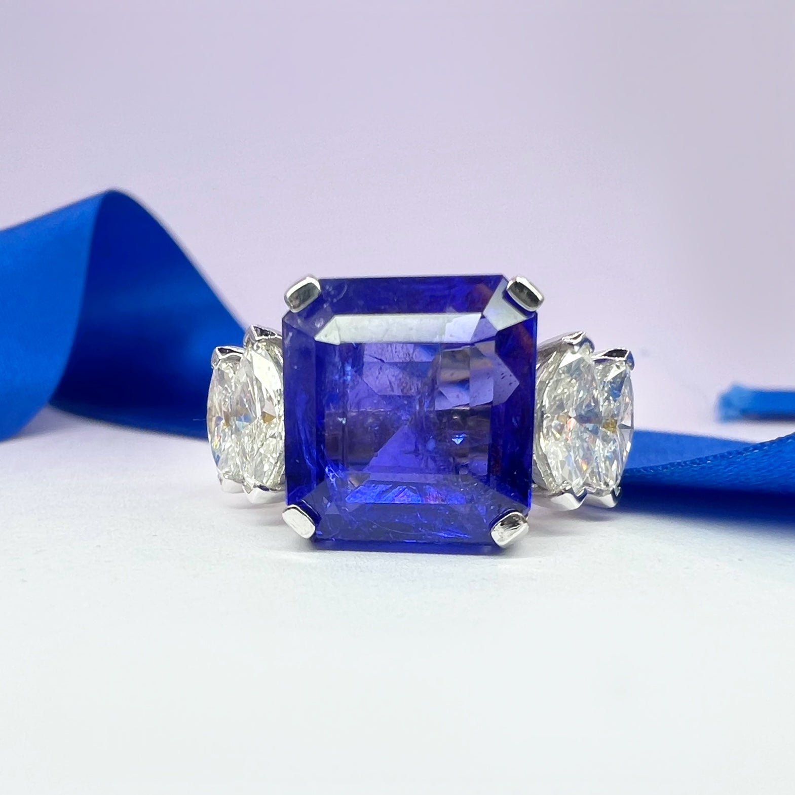 11.00ct Tanzanite and Diamond Dress Ring