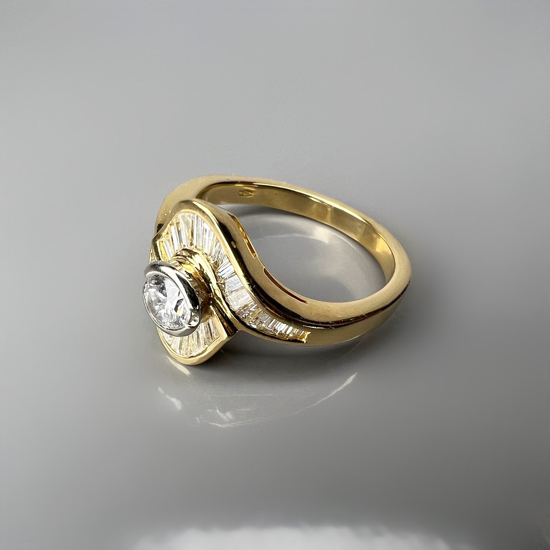 Vintage 1.50ct Diamond Ballerina Ring
