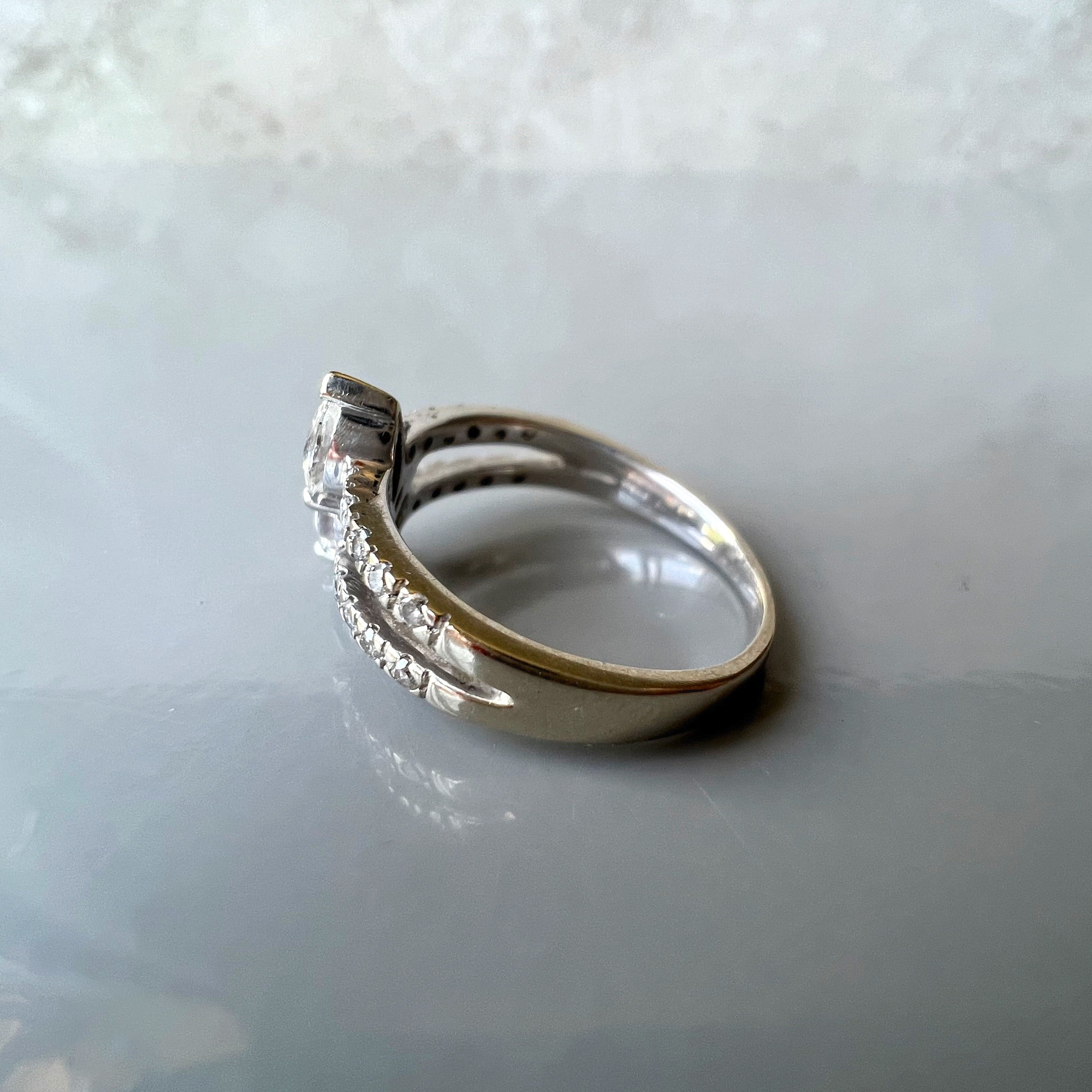 Double Diamond Marquise Ring