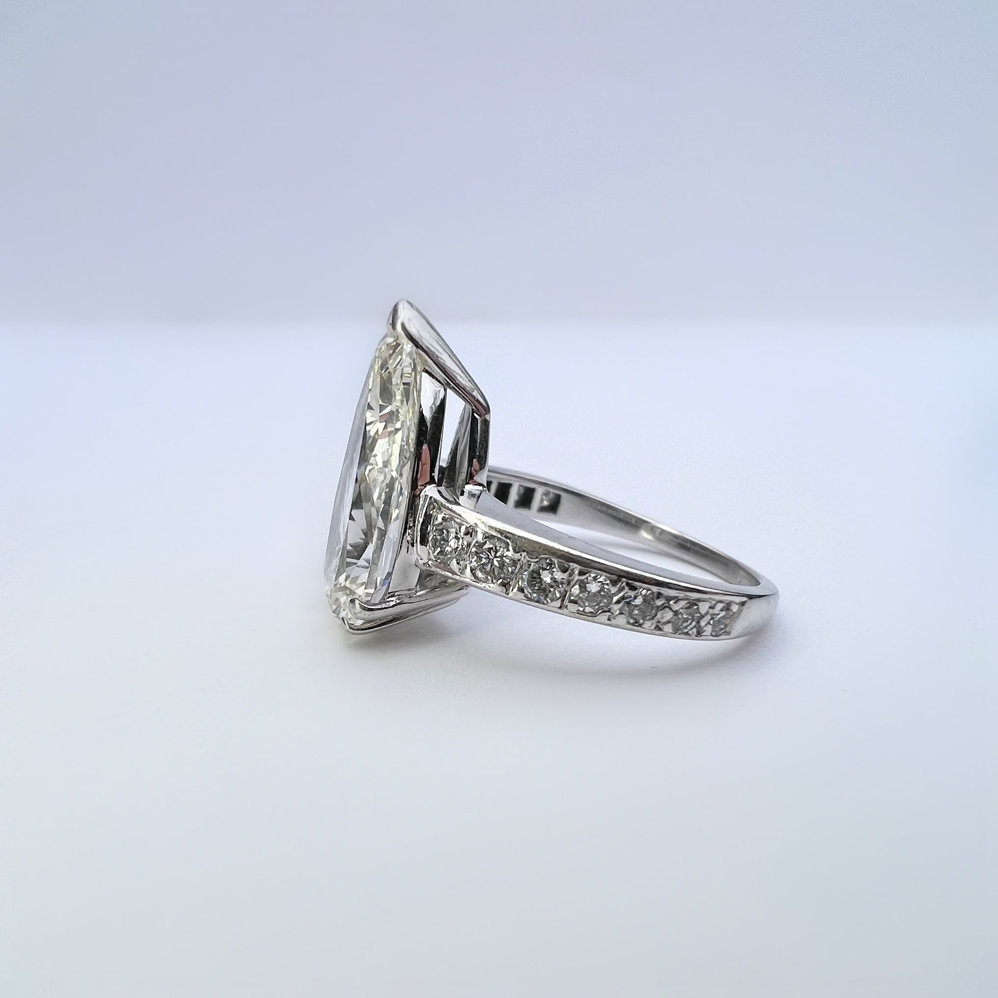 3.00ct Pear Cut Diamond Ring