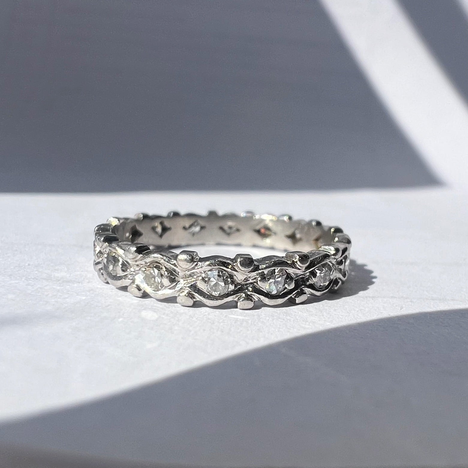 Vintage Diamond Eternity Ring