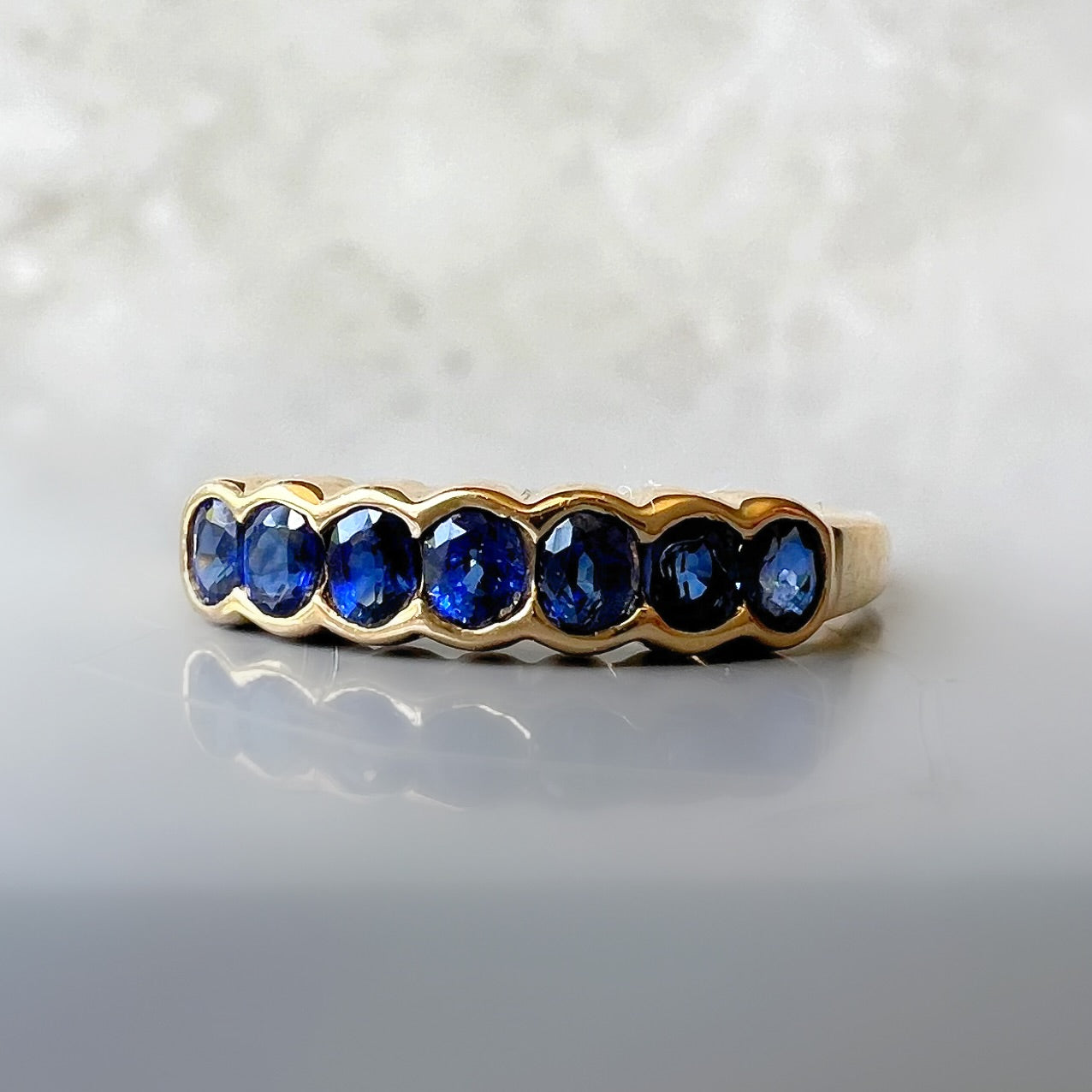7 Sapphire Band Ring