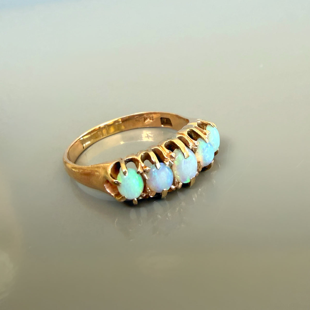 Antique 5 Stone Opal Ring