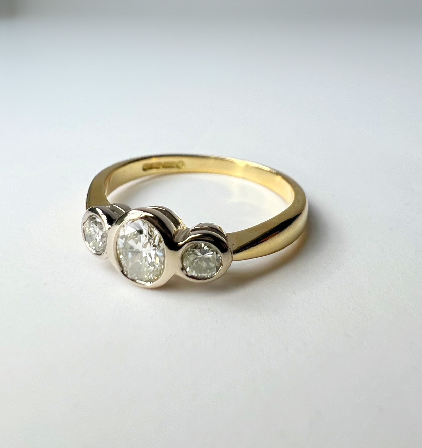 Vintage 3 Stone Diamond Ring