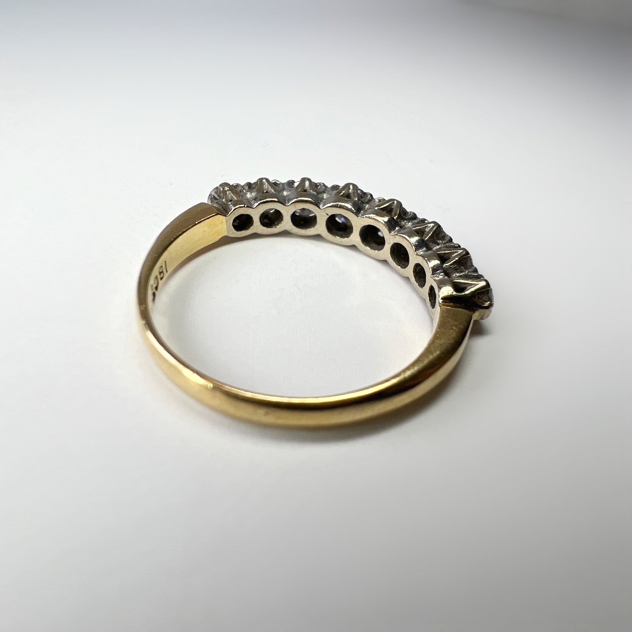Vintage 7 Stone Diamond Ring
