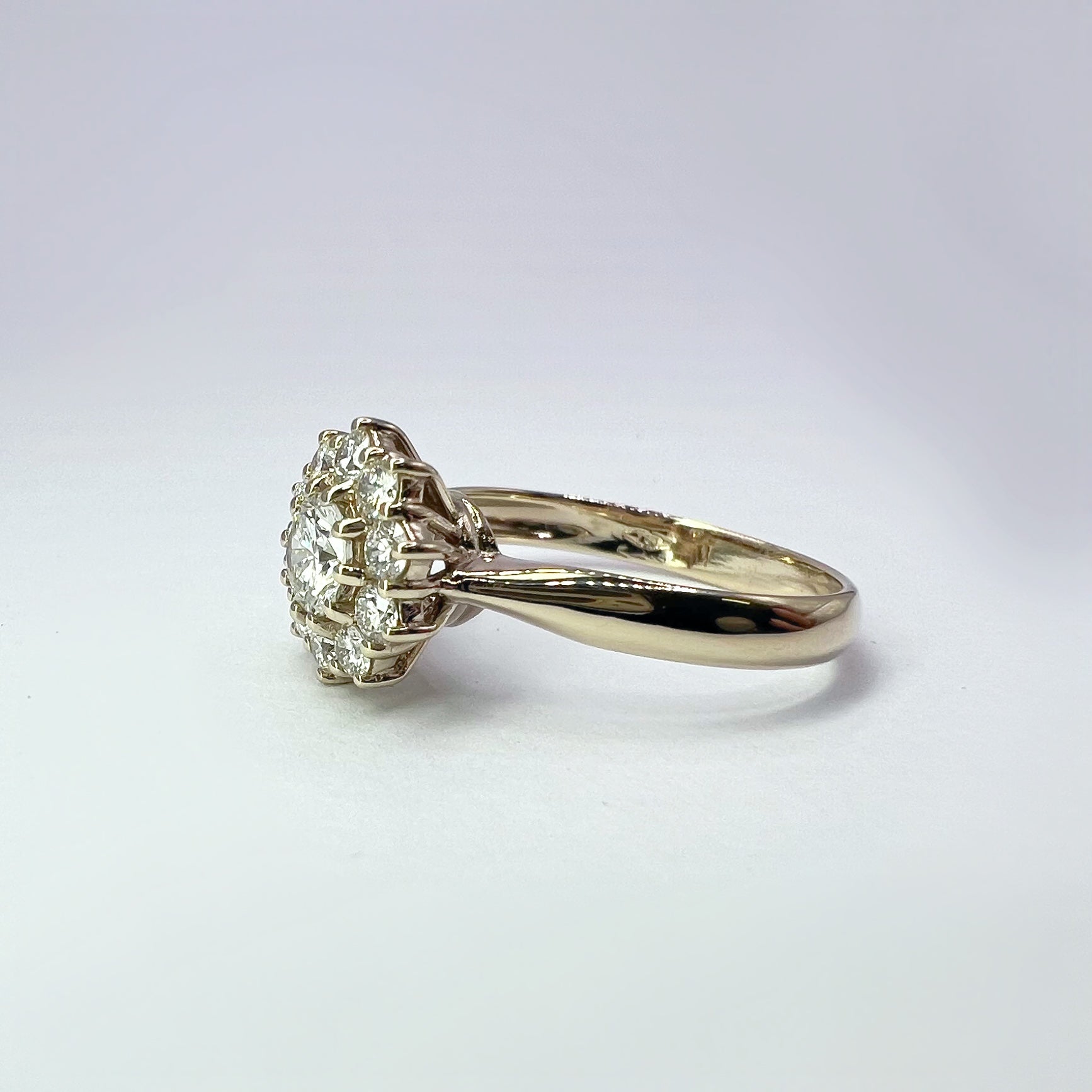 0.80ct Diamond Cluster Ring