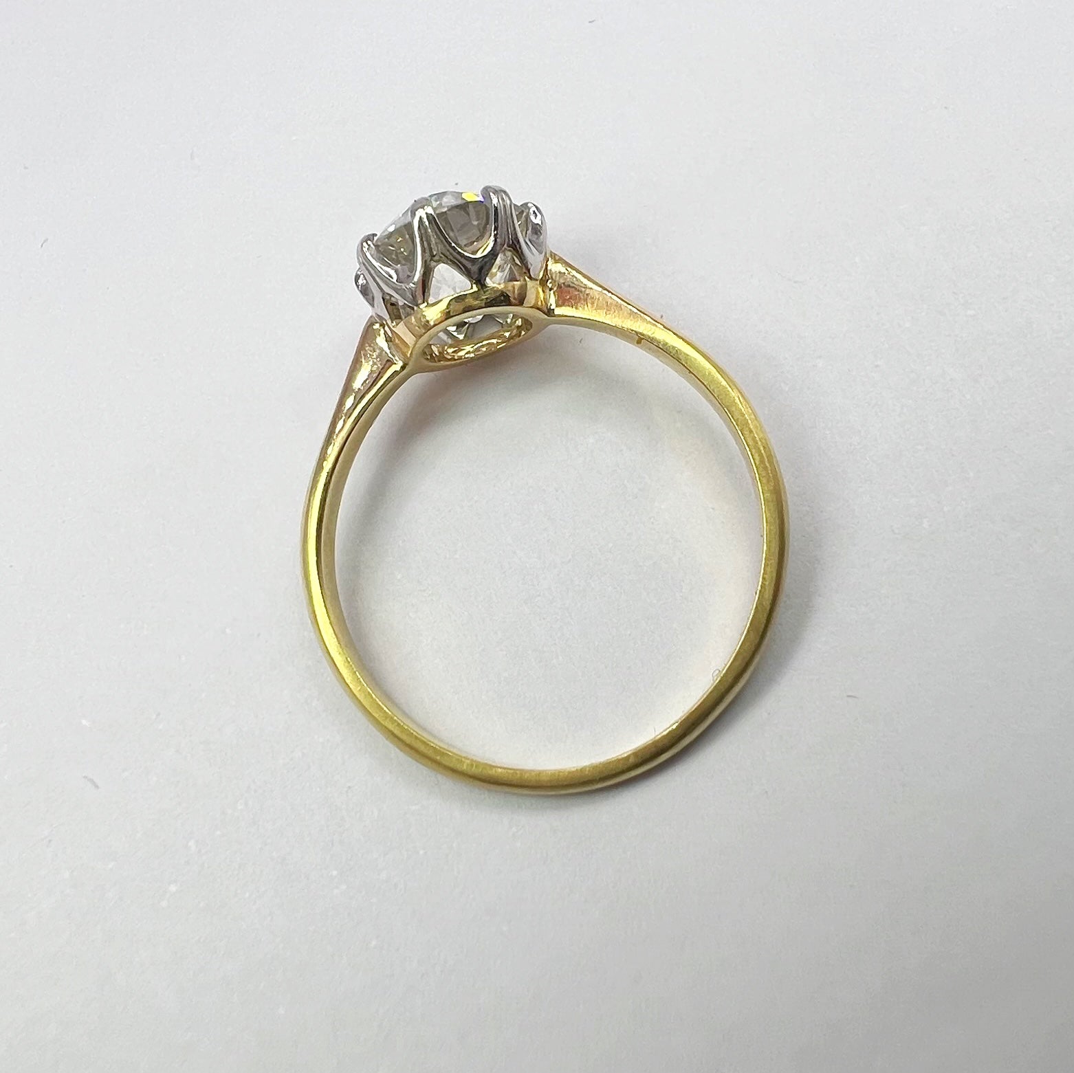1.62ct Old European Cut Diamond Solitaire Ring