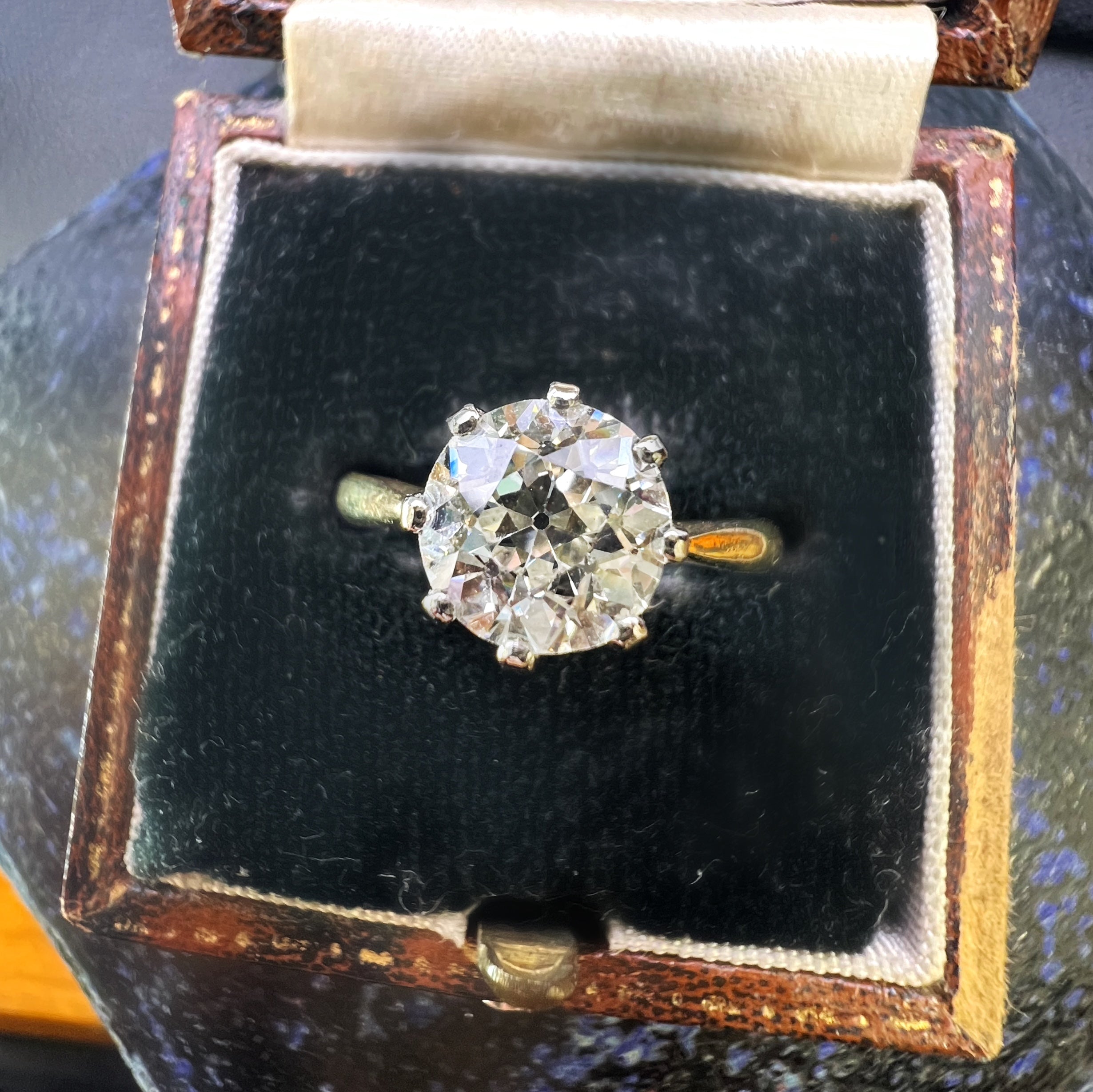 1.62ct Old European Cut Diamond Solitaire Ring