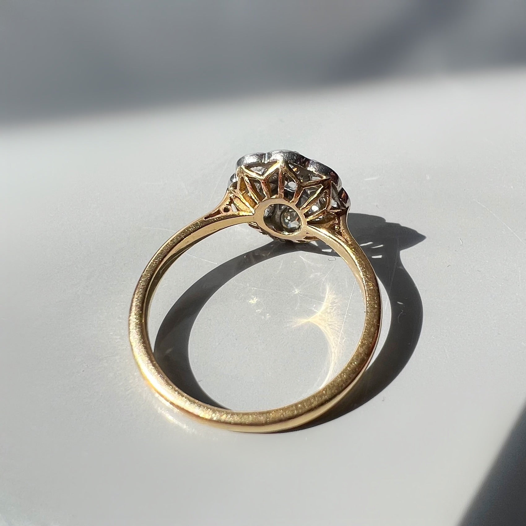 Vintage 0.40ct Diamond Daisy Cluster Ring