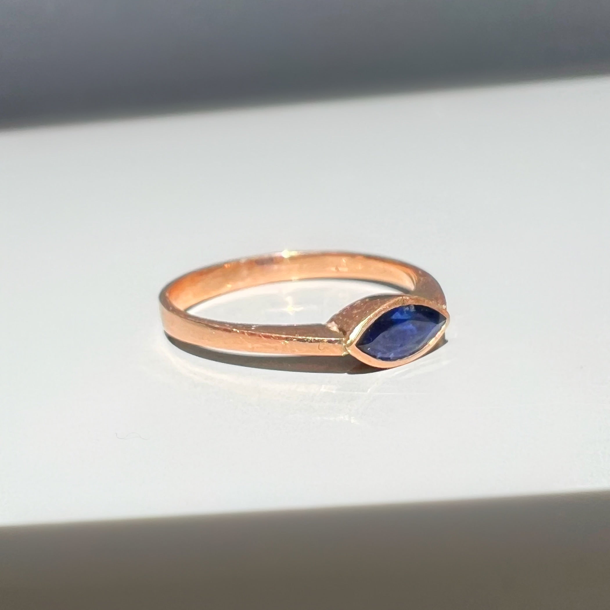 Sapphire Marquise Ring