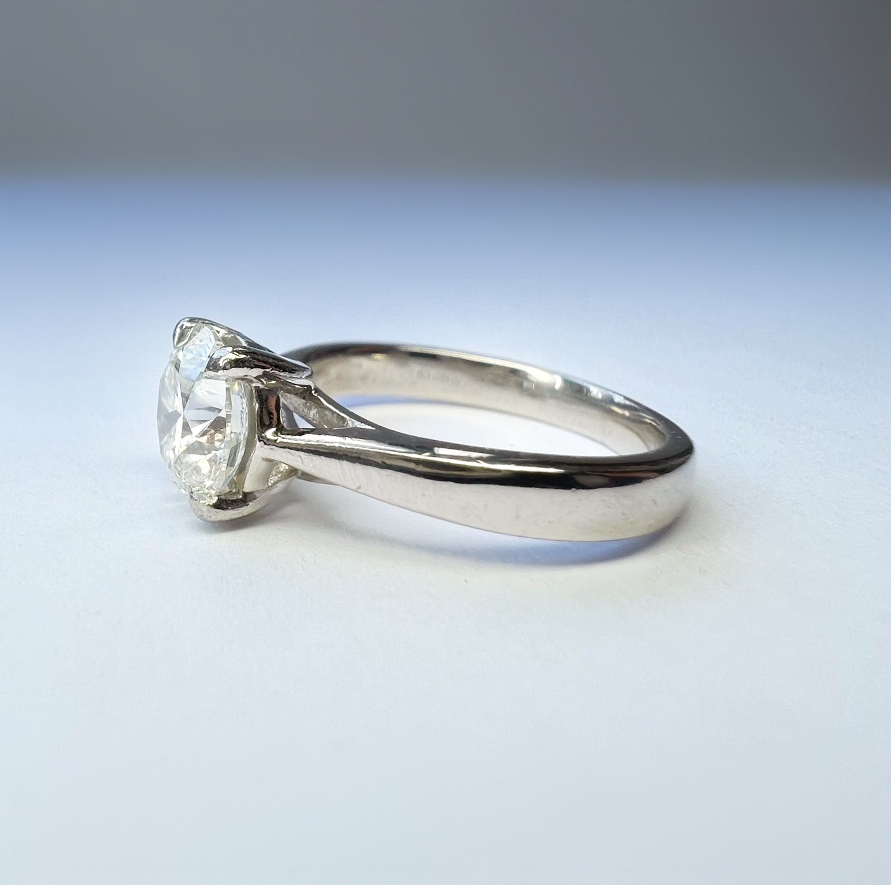 1.55ct Diamond Solitaire Platinum Ring