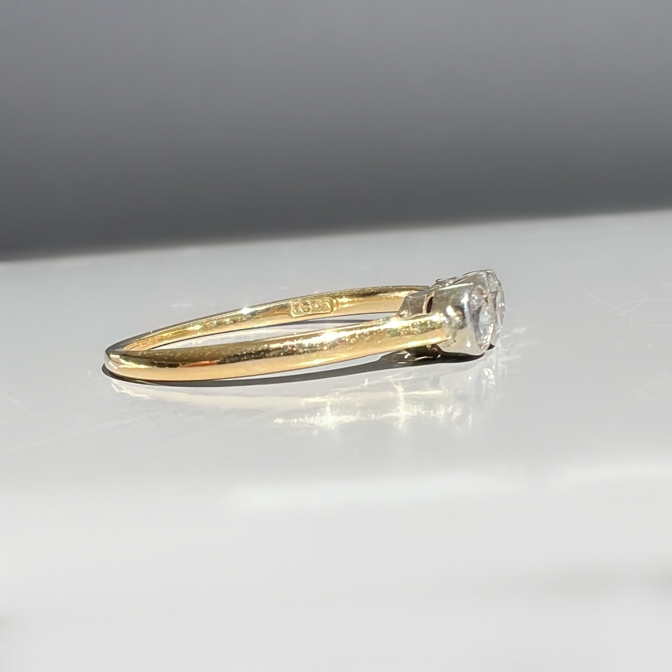 Vintage 0.65ct Diamond Trilogy Ring
