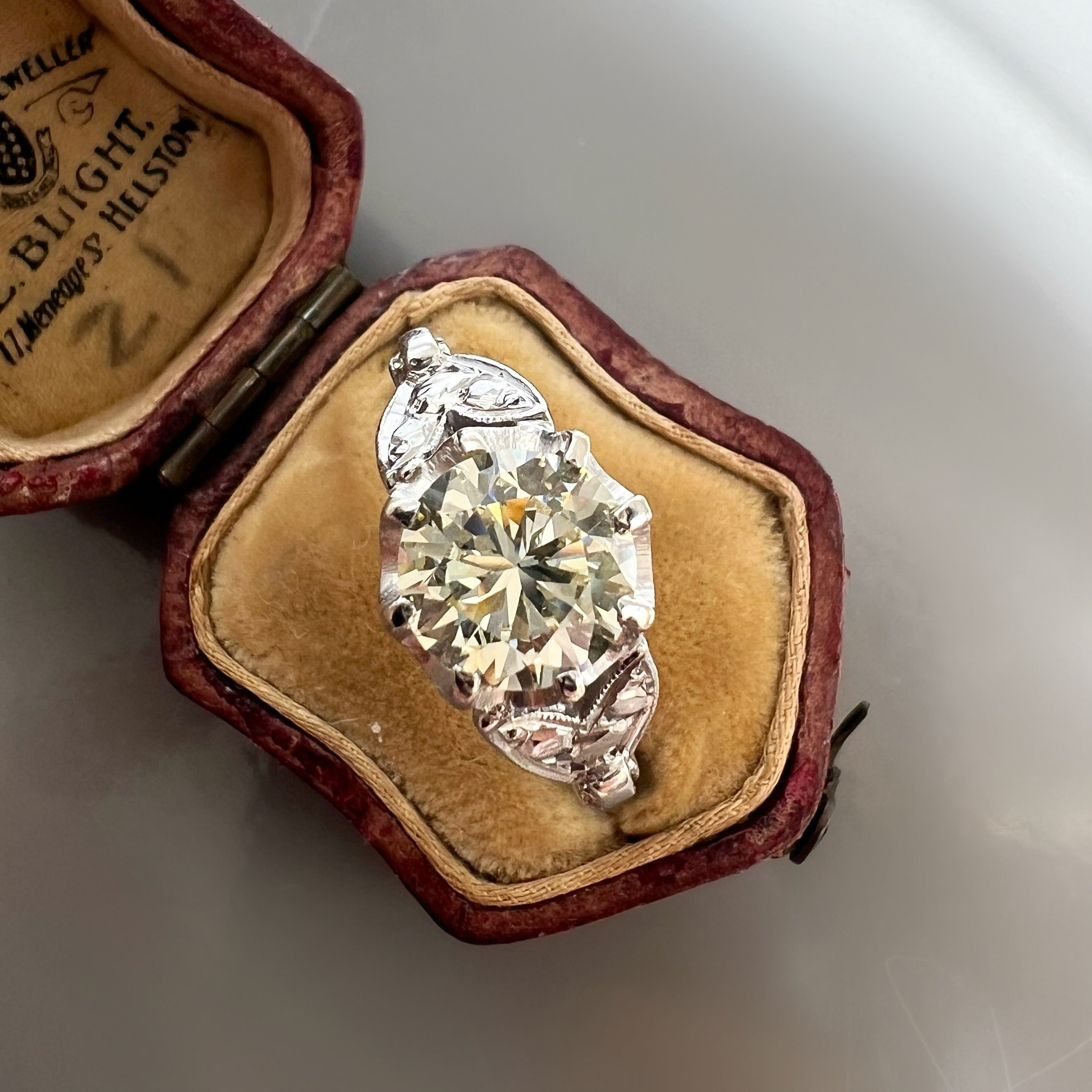 Vintage 1950s 1.90ct Diamond Solitaire