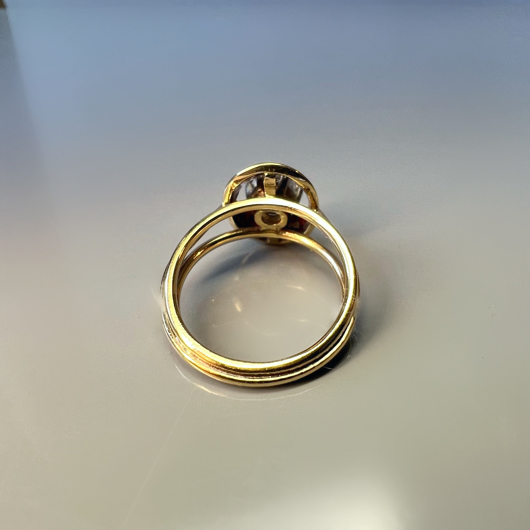 Vintage 0.60ct Diamond Ring with Gold Surround
